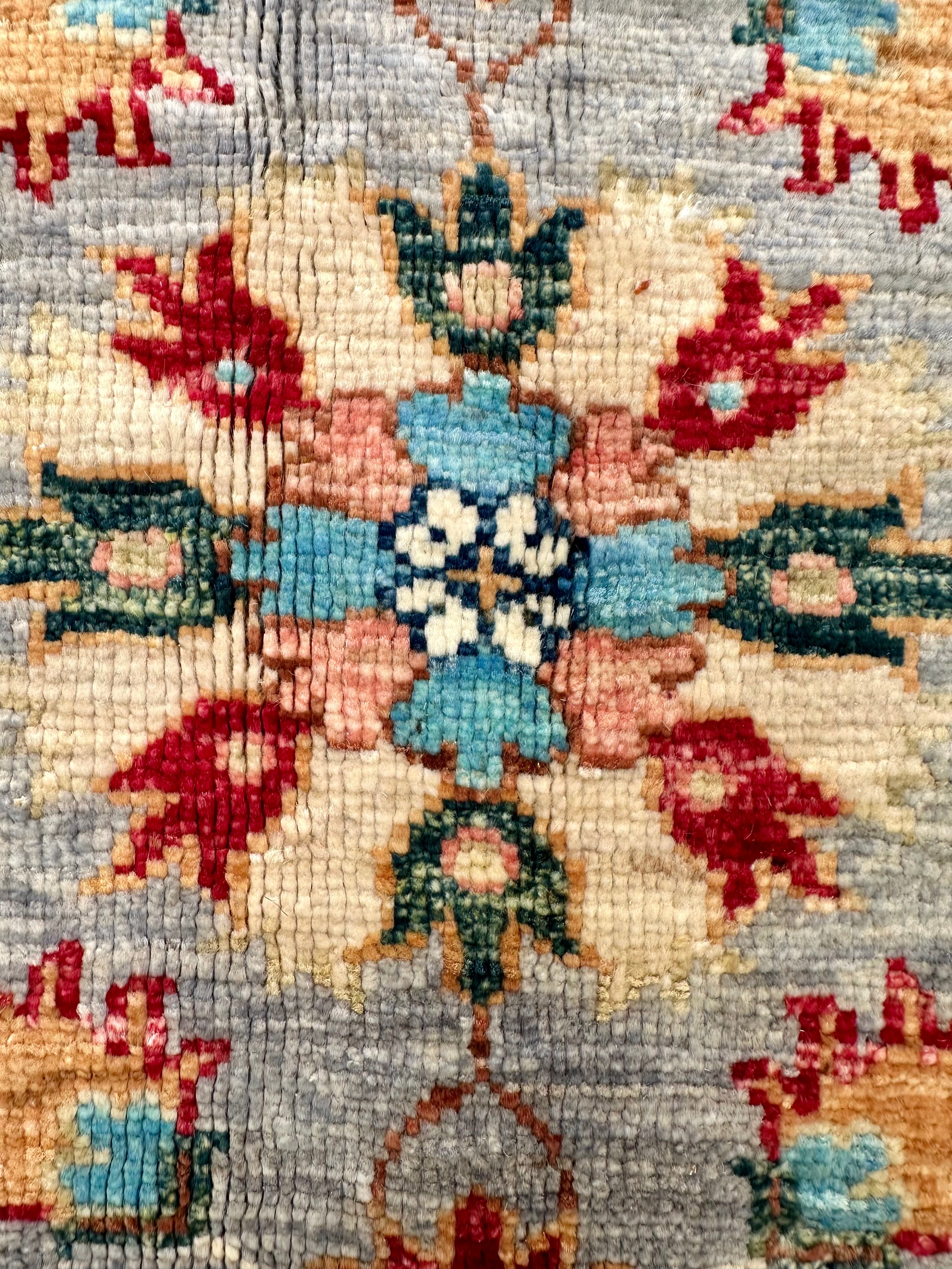 Afghan handmade rug,Chobi. Size:242x204cm