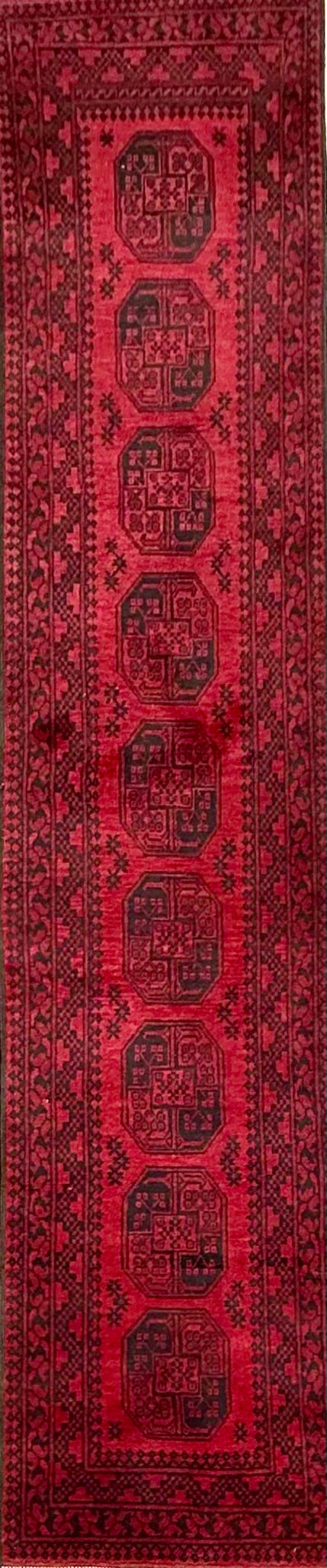 Red Afghan Handmade — 3.81 x 0.80