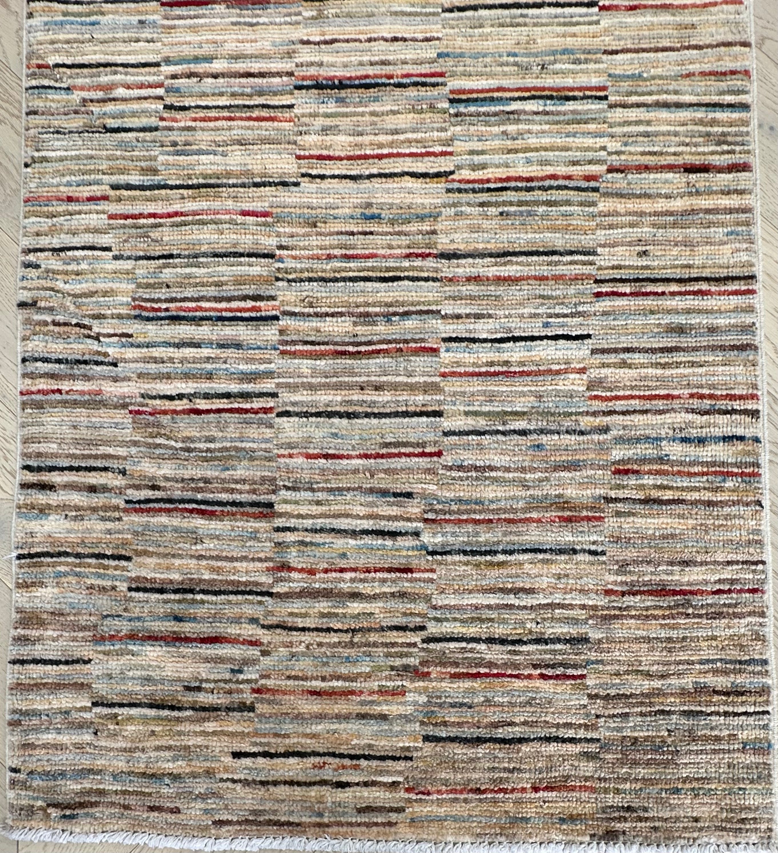 Handmade Gaba rug-runner — 2.51 x 0.73