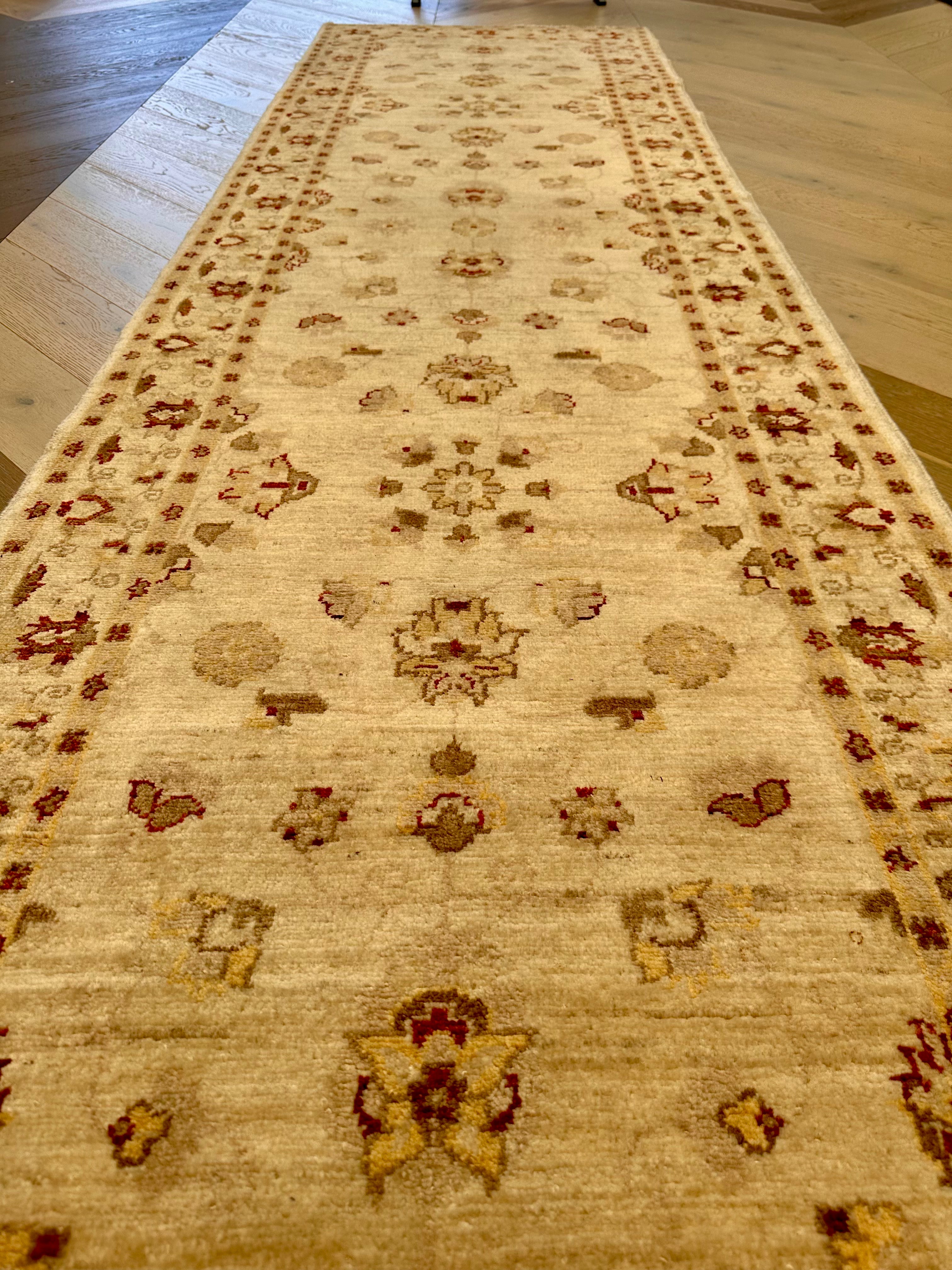 Chobi Afghan Handmade — 2.95 x 0.85