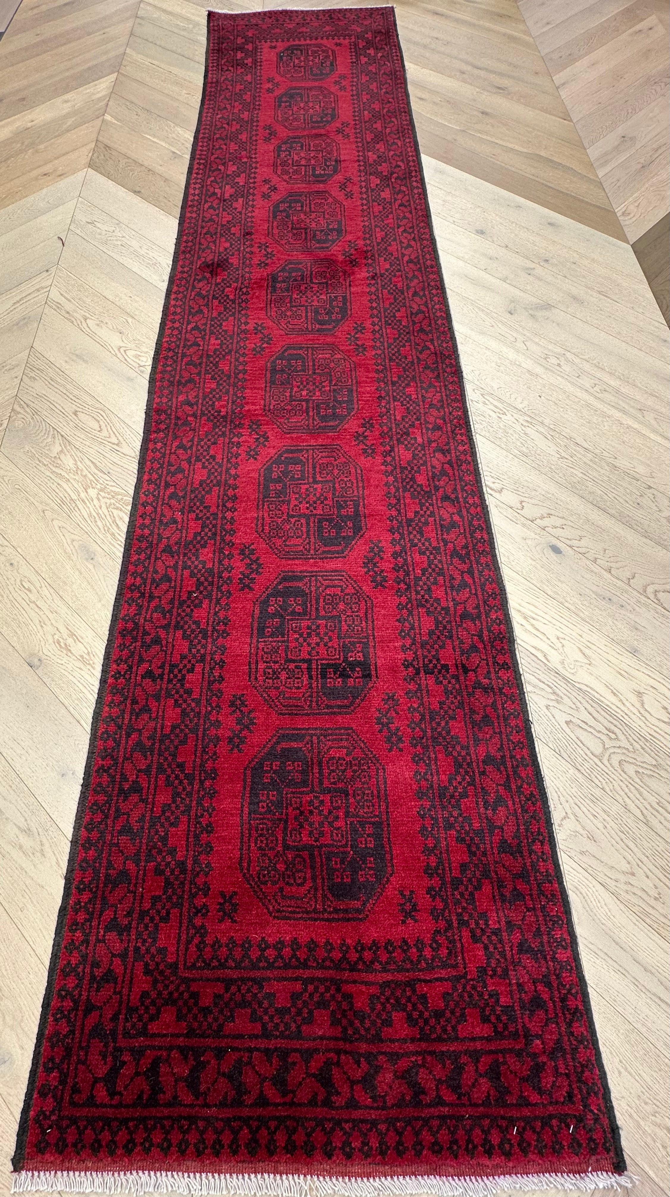 Red Afghan Handmade — 3.81 x 0.80