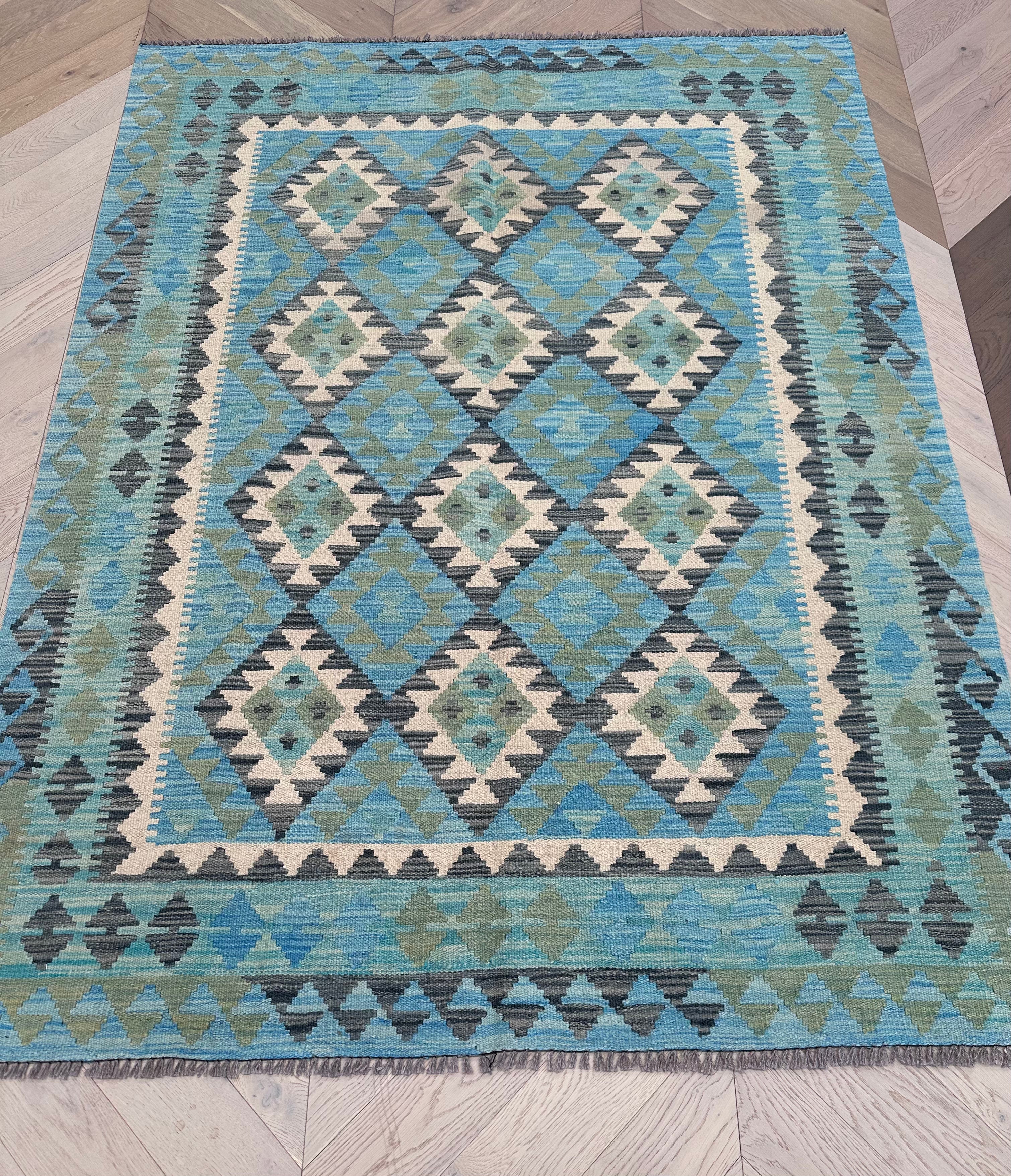 Chobi Afghan Handmade — 2.07 x 1.57