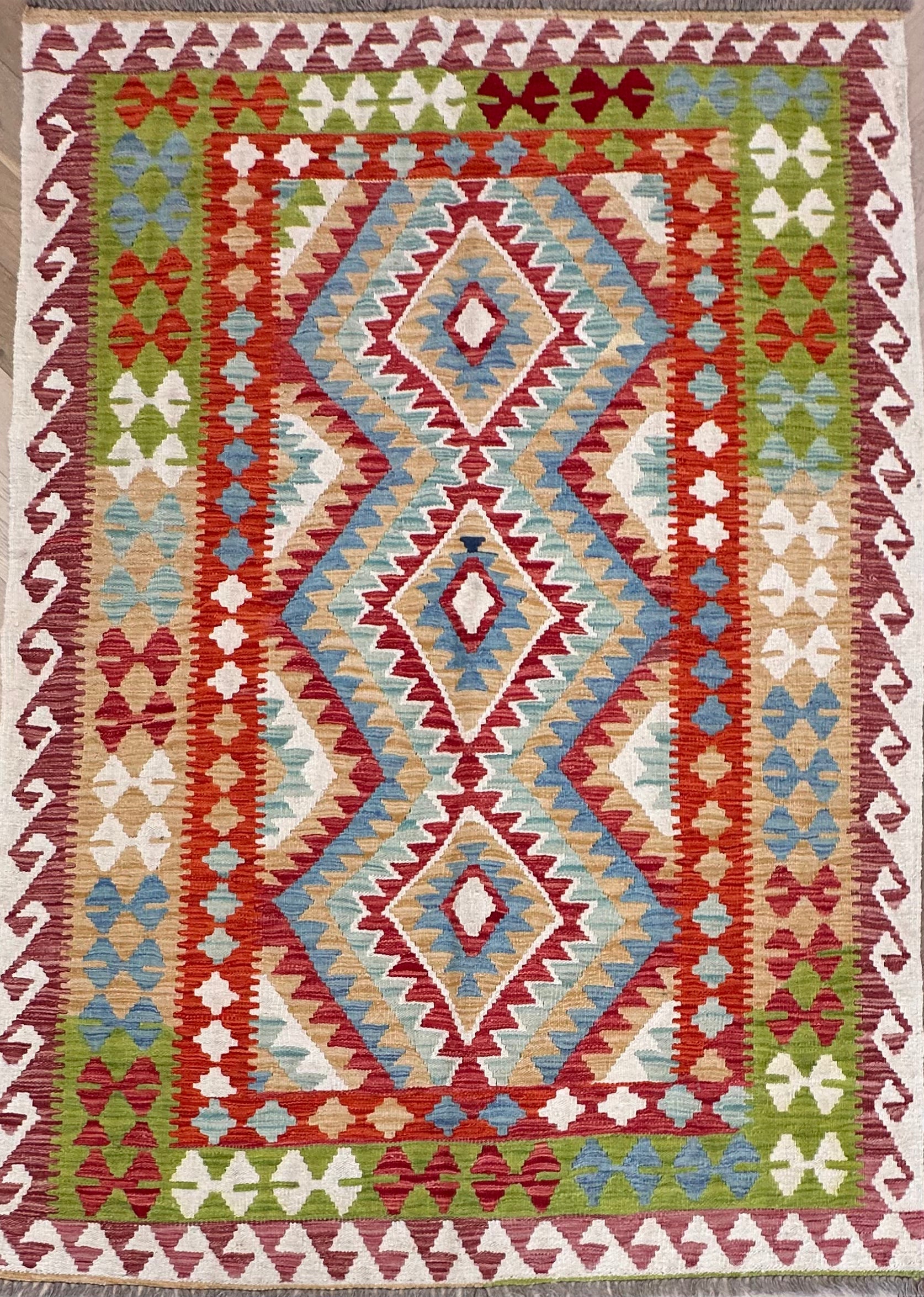 Chobi Afghan Handmade — 2.04 x 1.51