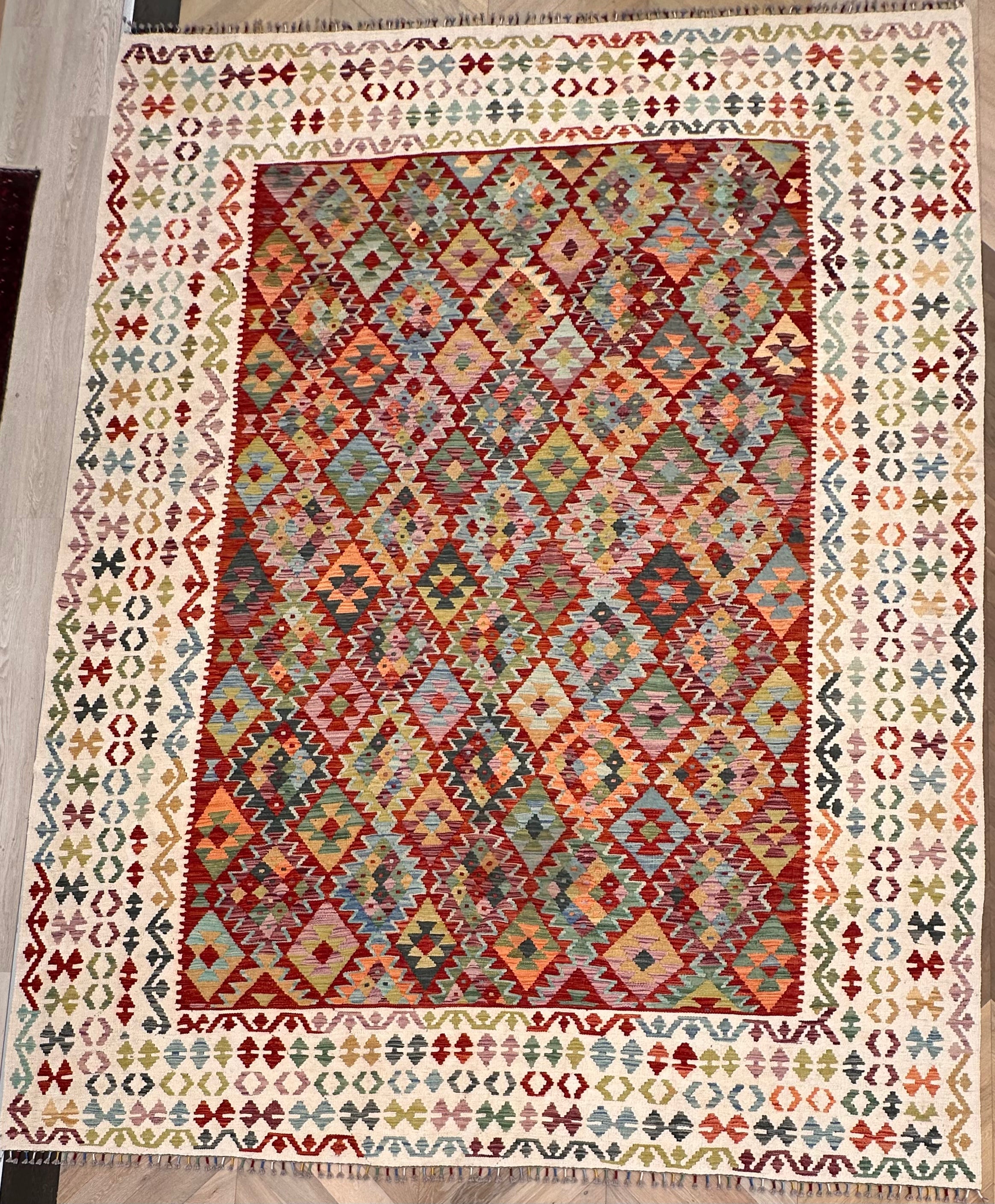 Chobi Afghan Handmade — 3.88 x 2.97