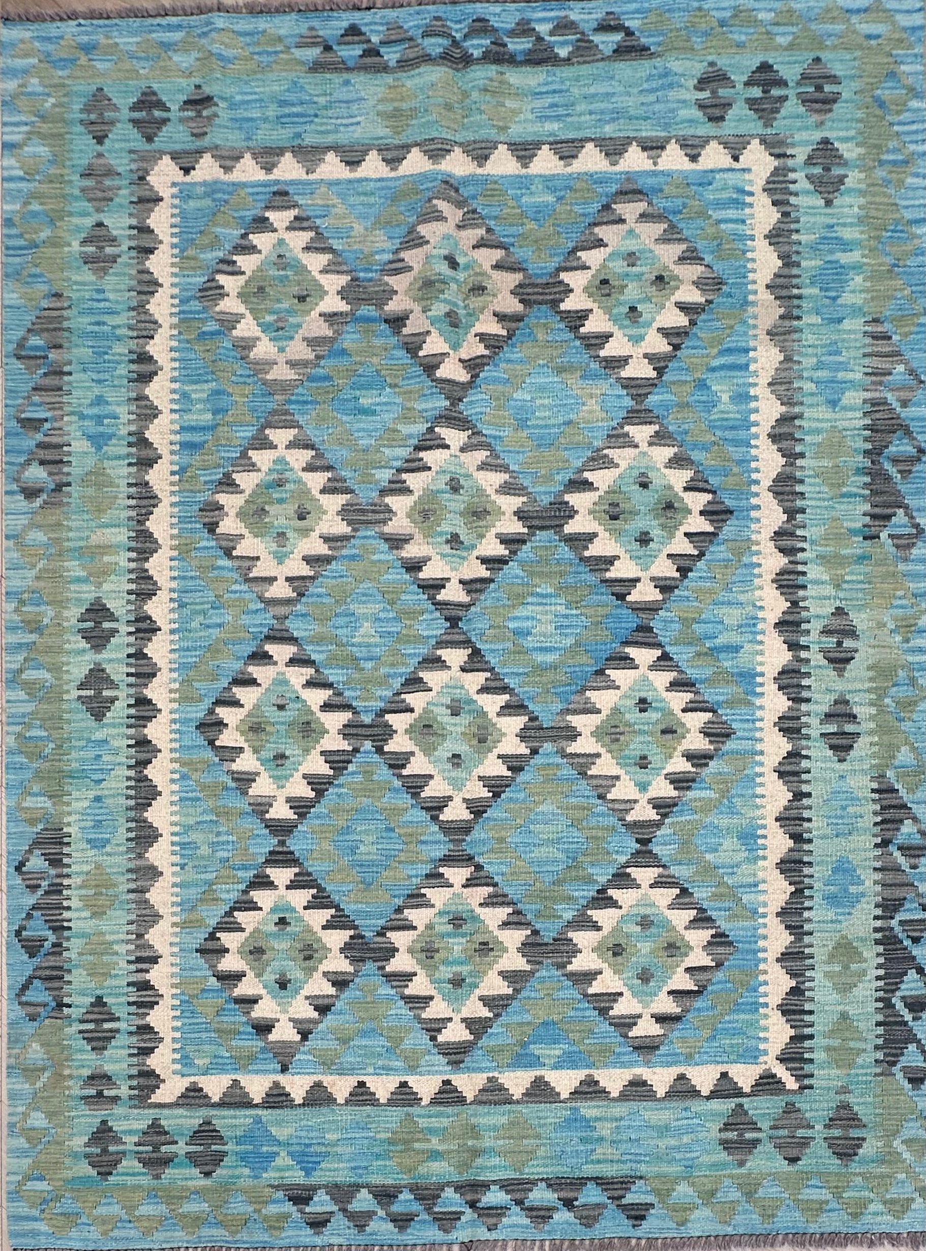 Chobi Afghan Handmade — 2.07 x 1.57