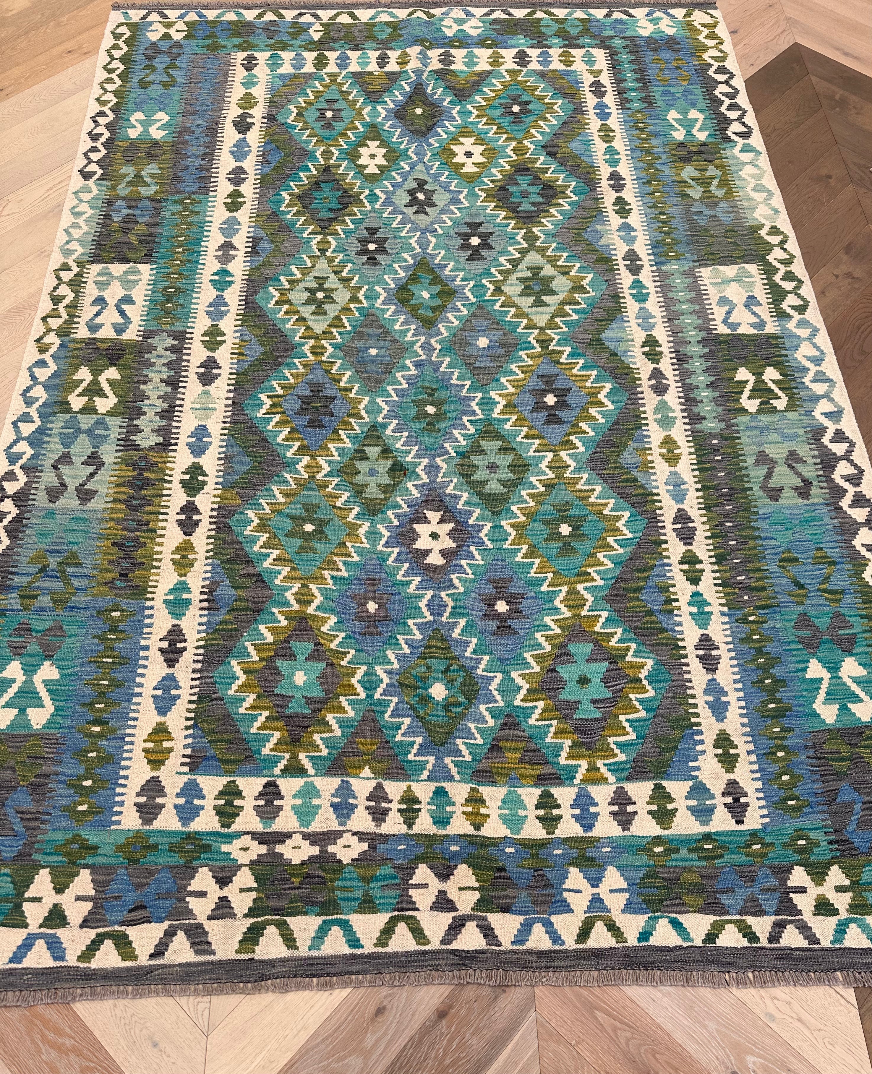 Chobi Afghan Handmade — 2.98 x 2.02