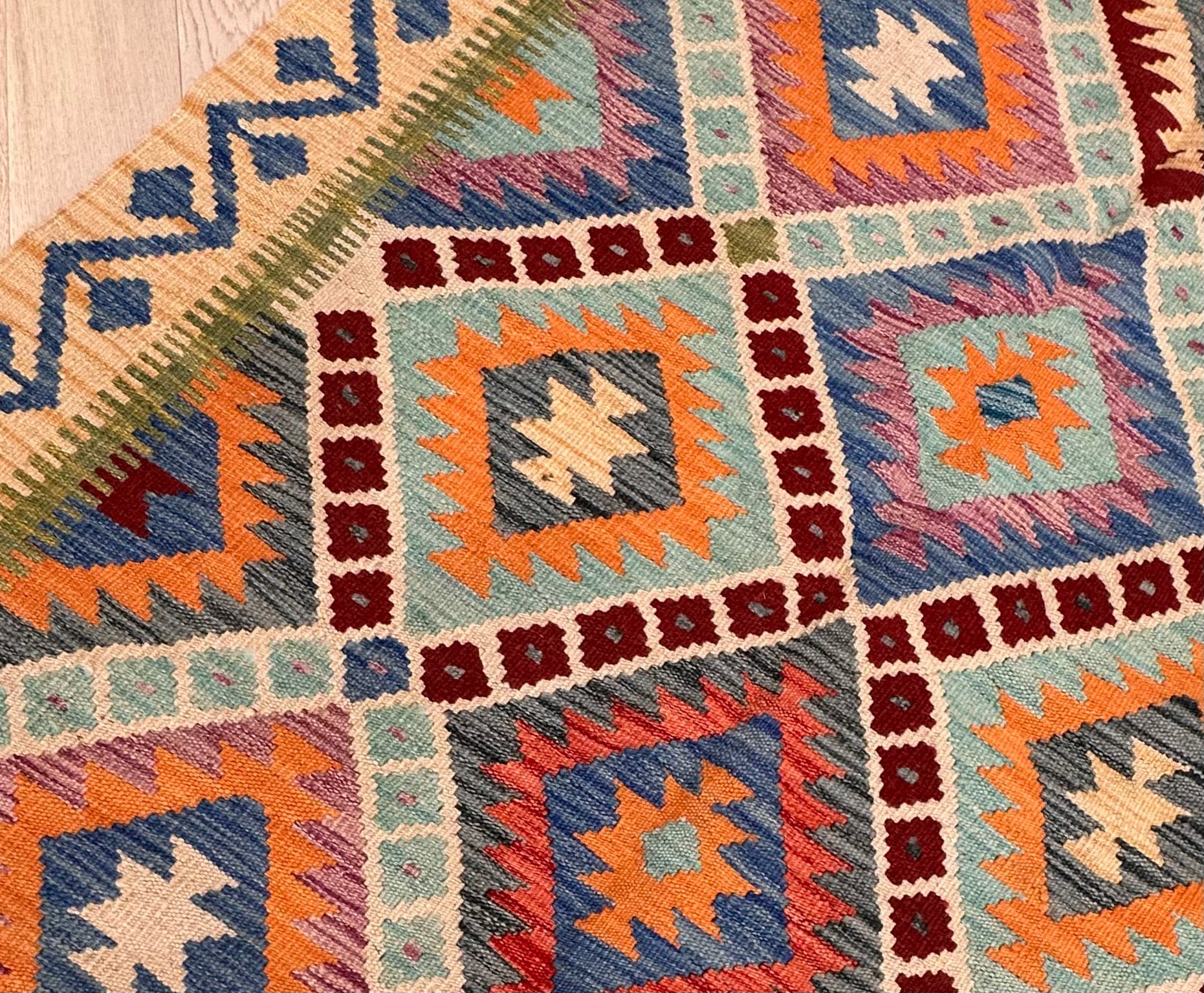Chobi Afghan Handmade — 1.75 x 1.25