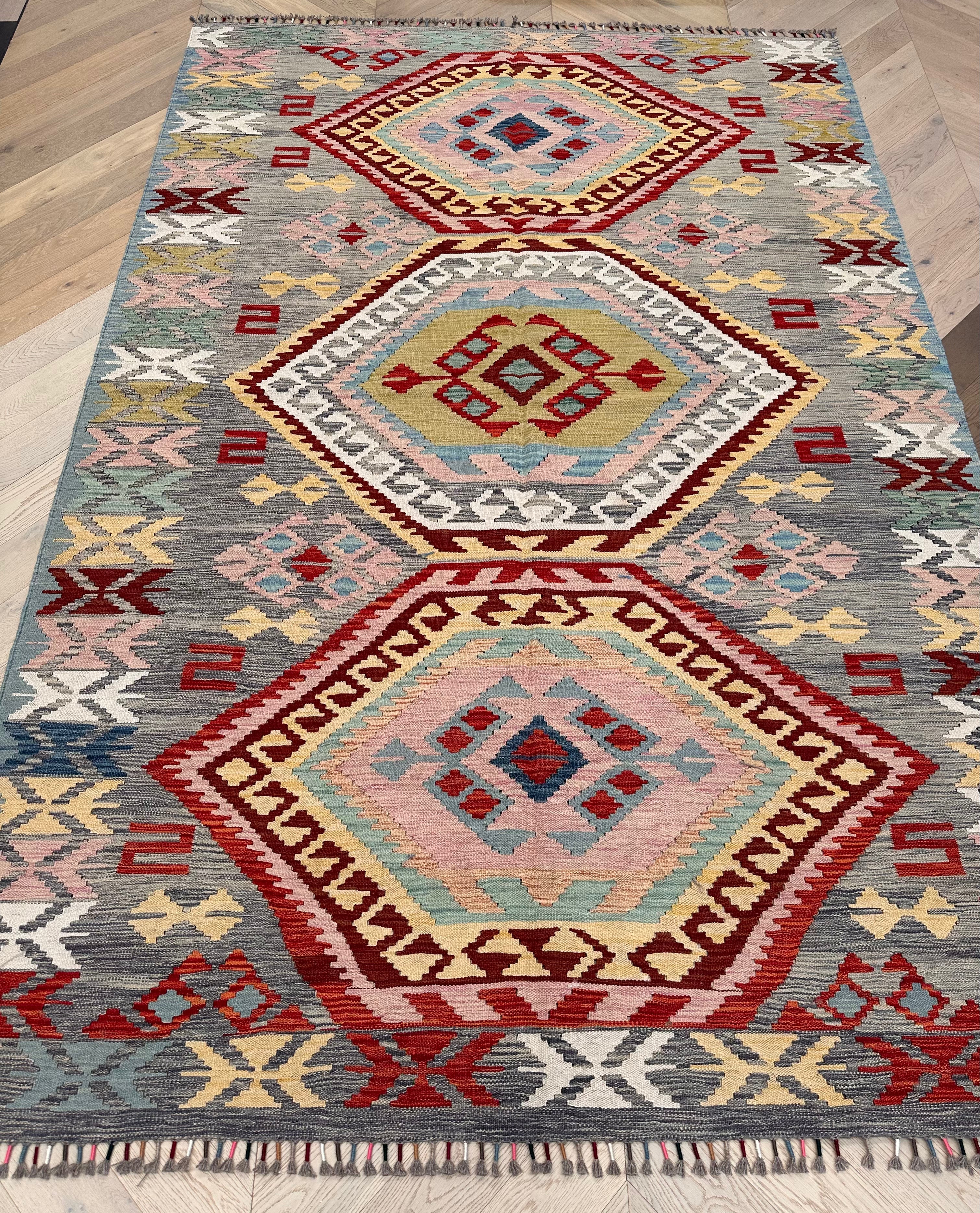 Chobi Afghan Handmade — 2.98 x 2.01