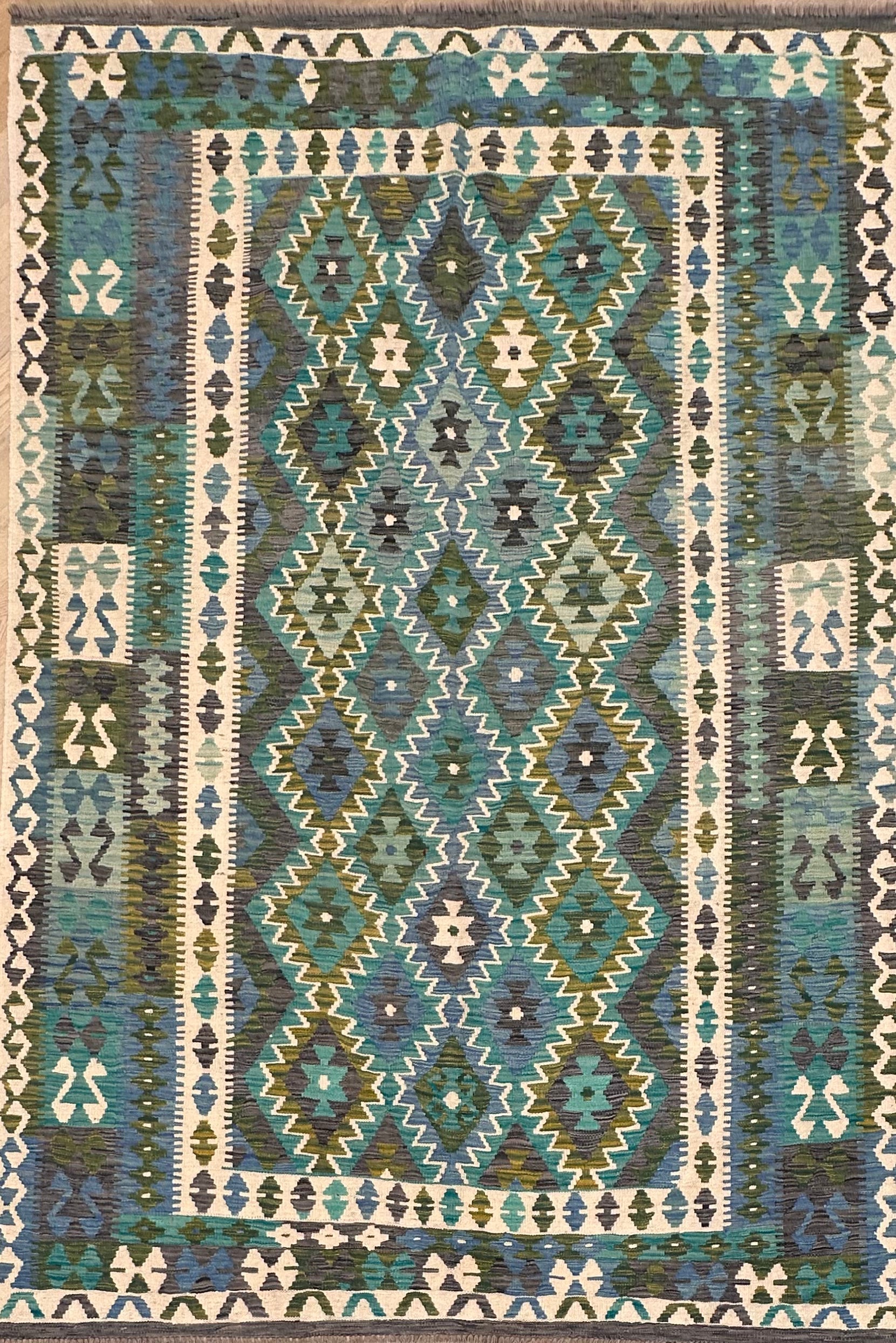 Chobi Afghan Handmade — 2.98 x 2.02