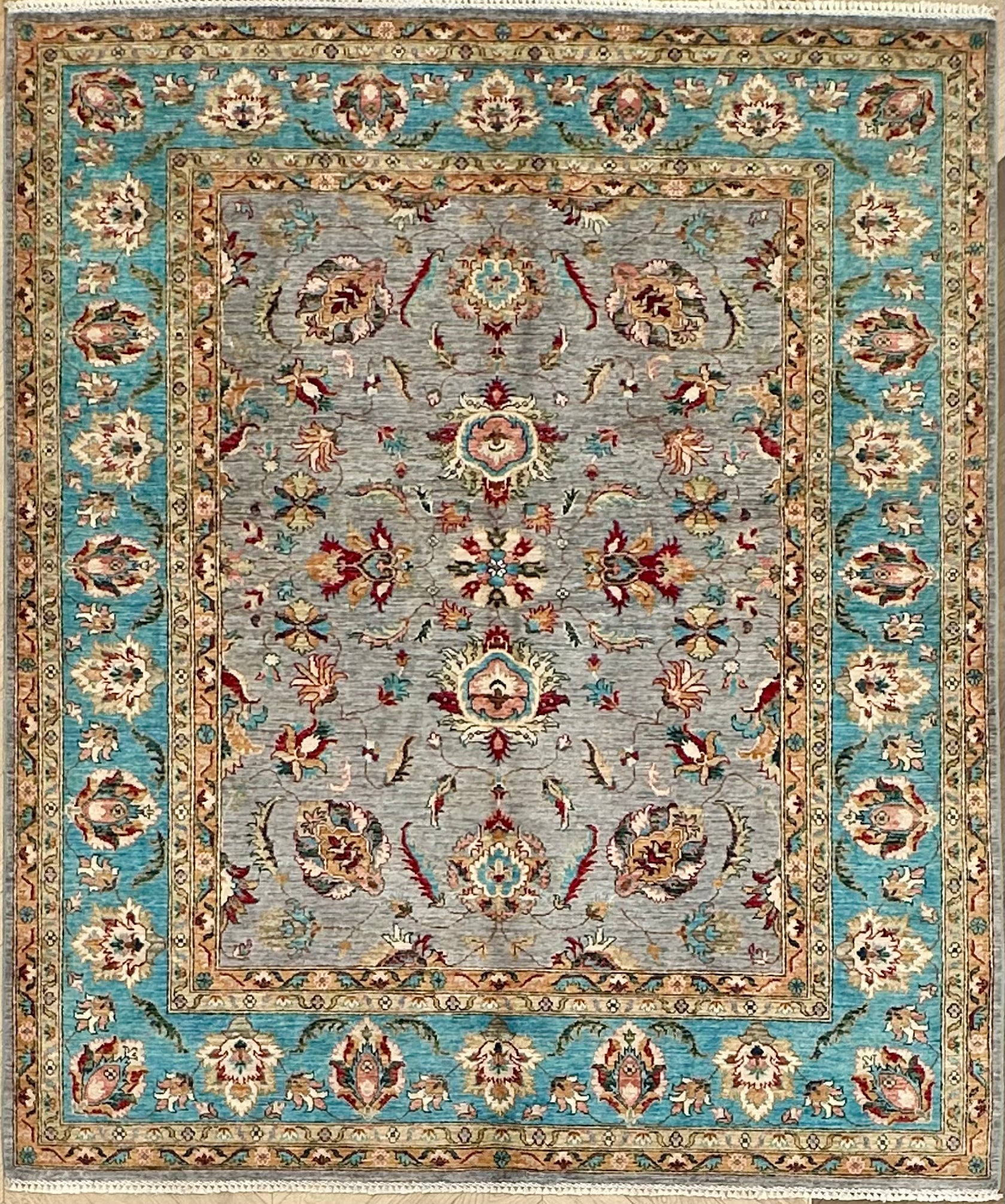 Chobi Afghan Handmade — 2.42 x 2.04