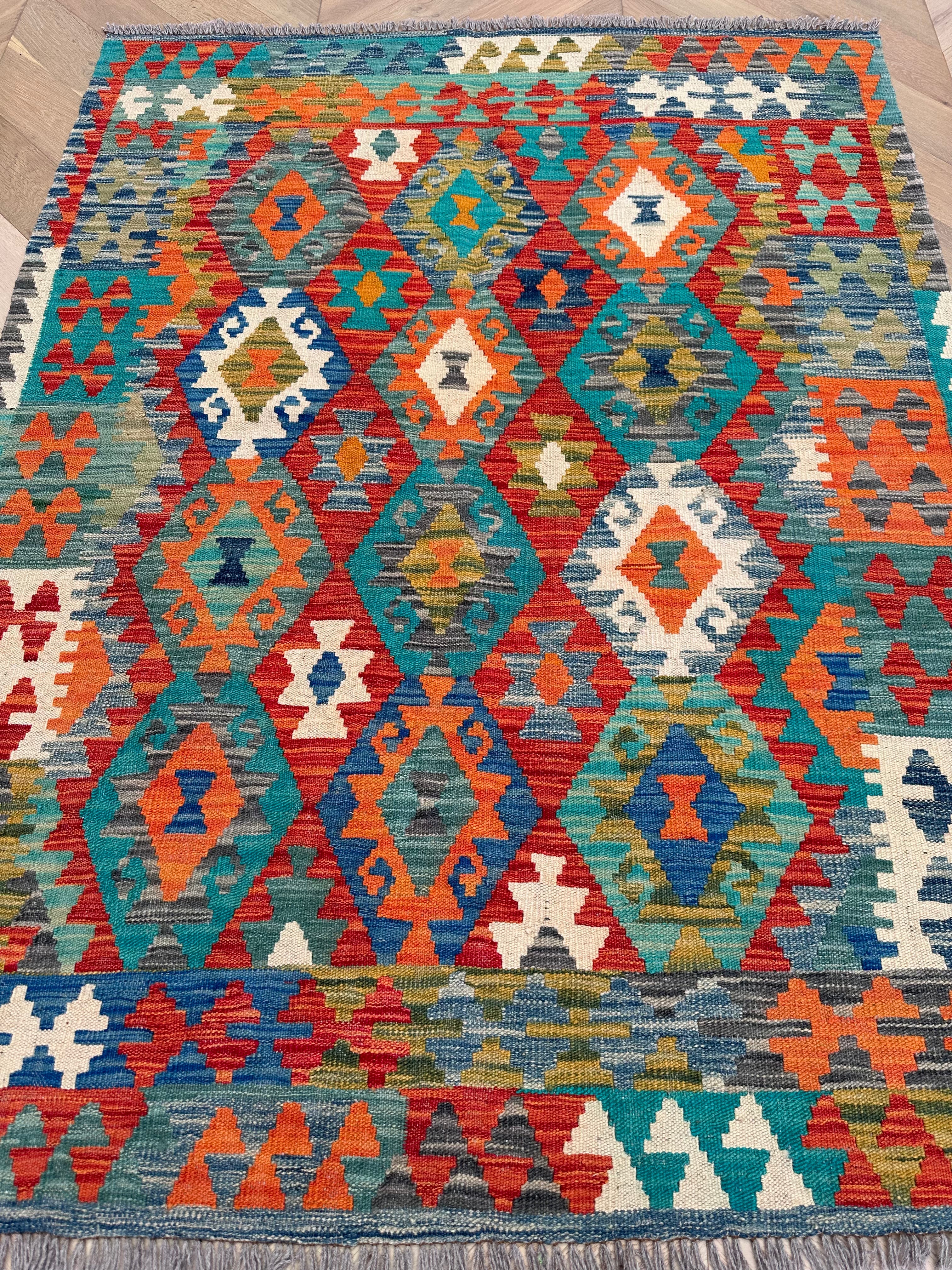 Chobi Afghan Handmade — 1.80 x 1.38