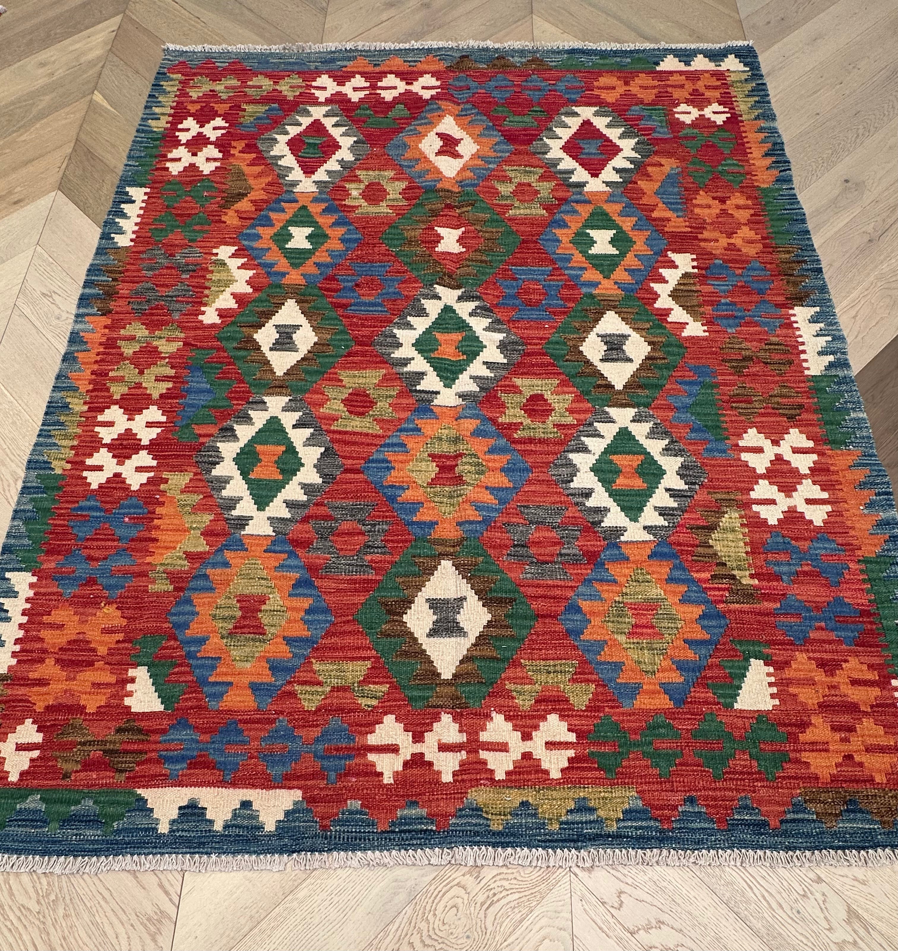 Chobi Afghan Handmade — 1.99 x 1.54