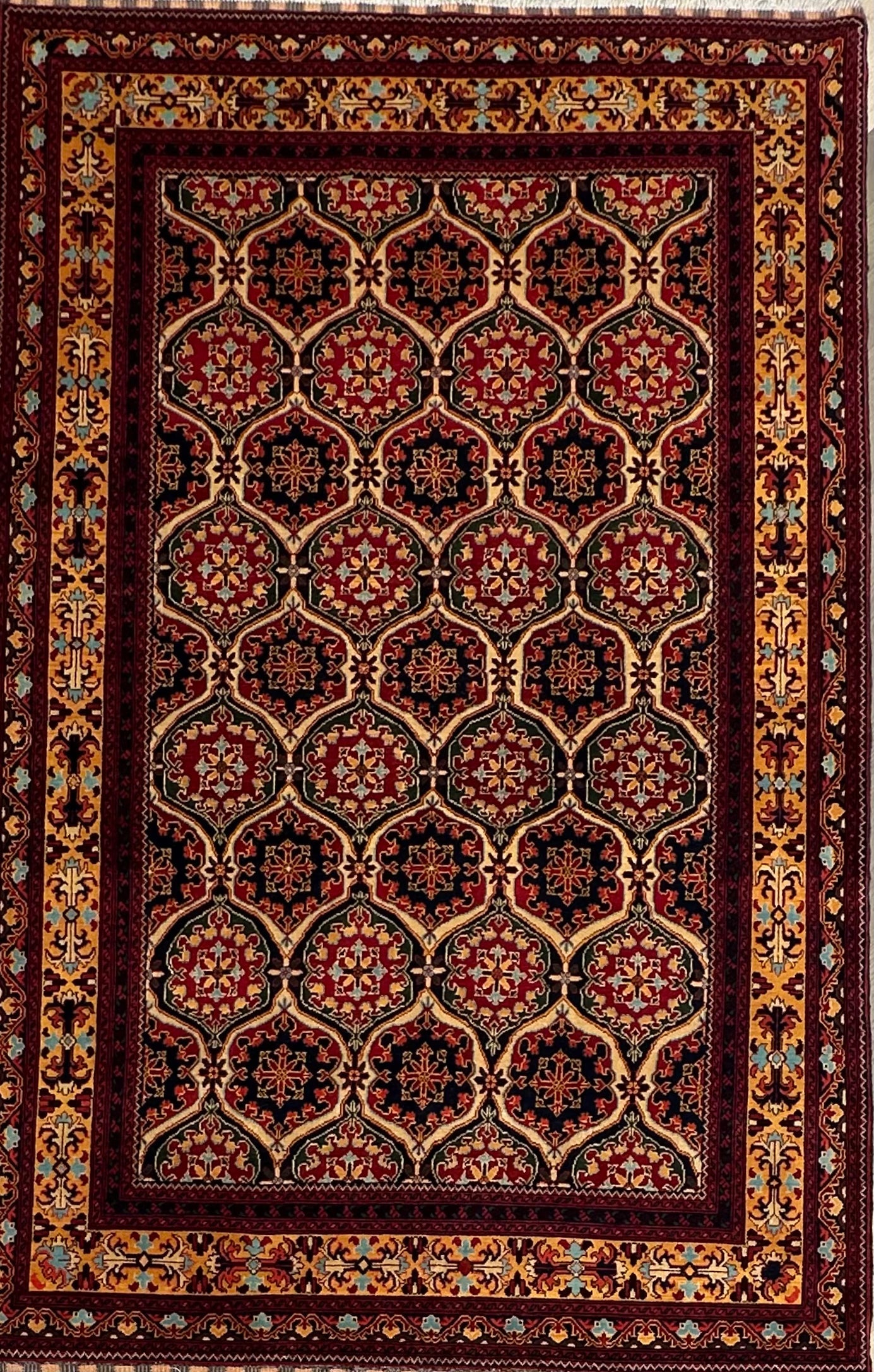 Afghan handmade rug,Chobi. Size:316x205 cm