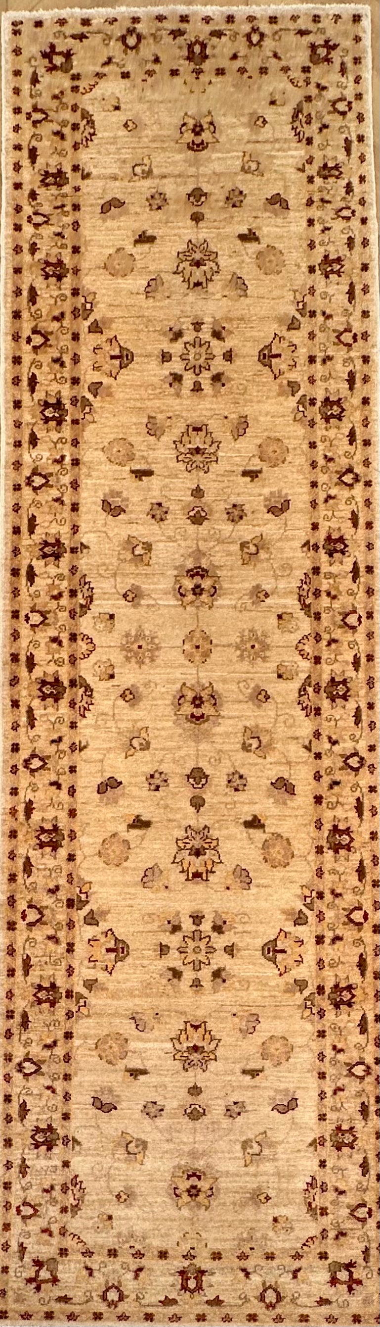 Chobi Afghan Handmade — 2.95 x 0.85