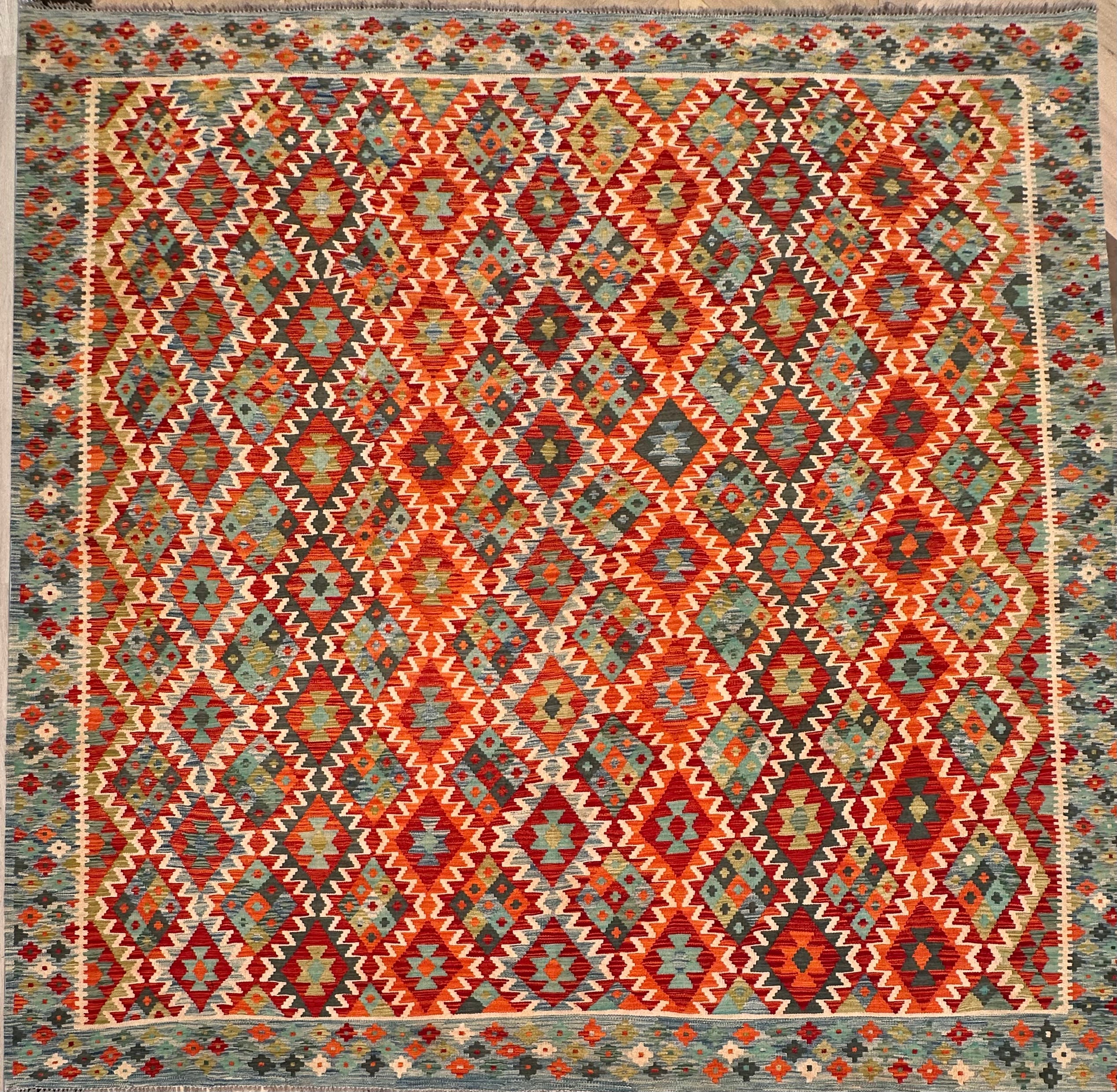 Chobi Afghan Handmade — 3.01 x 2.99
