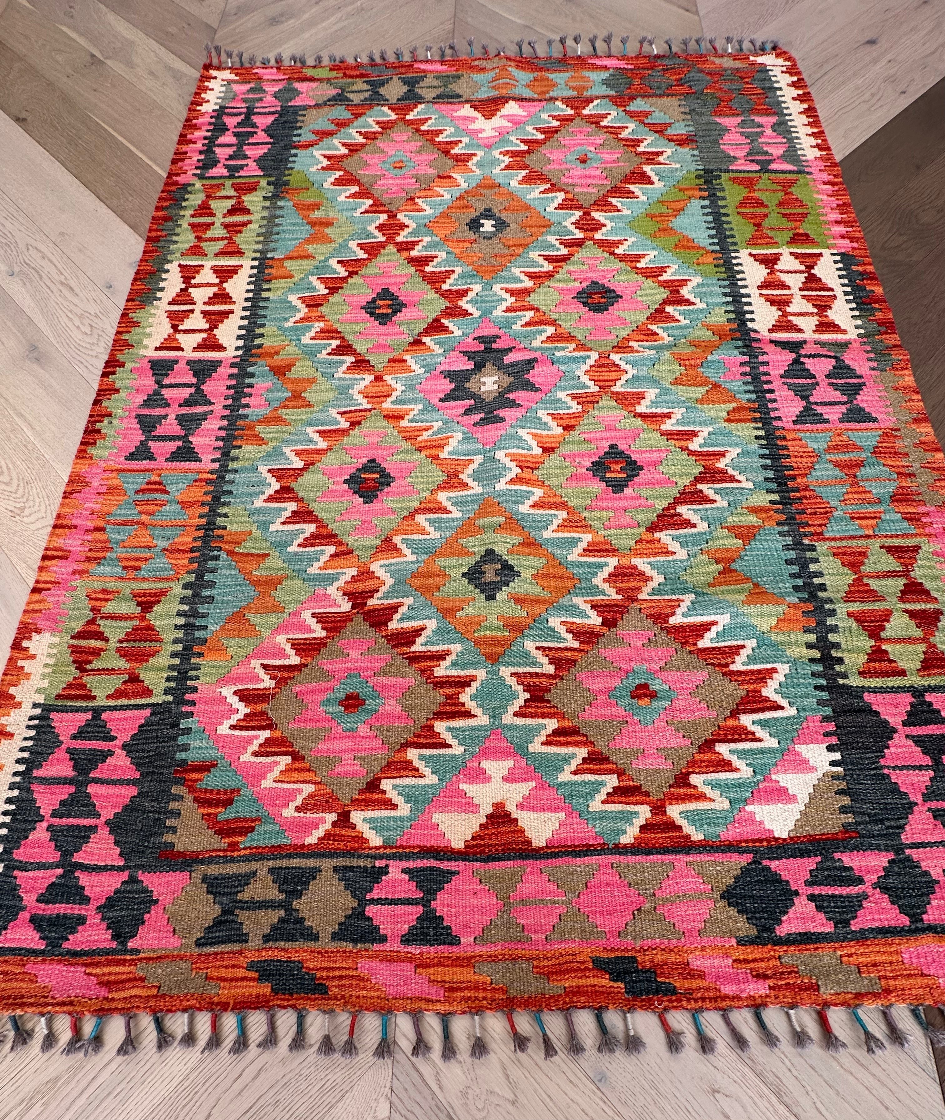 Chobi Afghan Handmade — 1.74 x 1.29