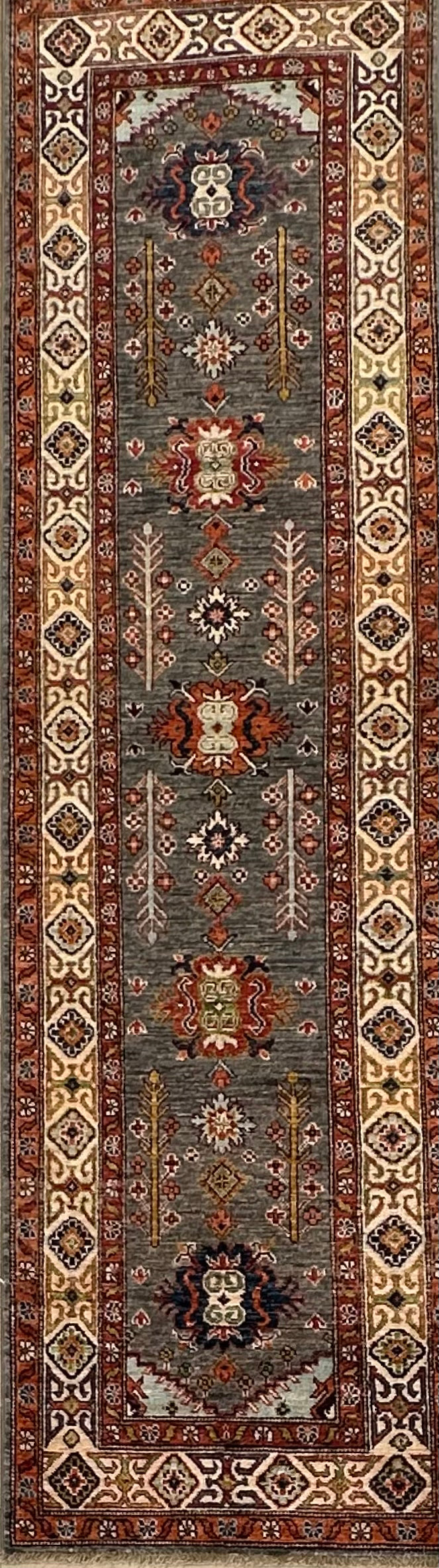 Kazak handmade runner — 2.95 x 0.80