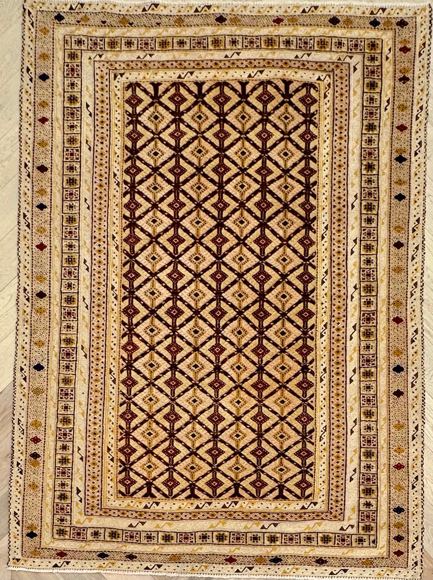 HANDMADE AFGHAN MUSHWANI KILIM | CM|
