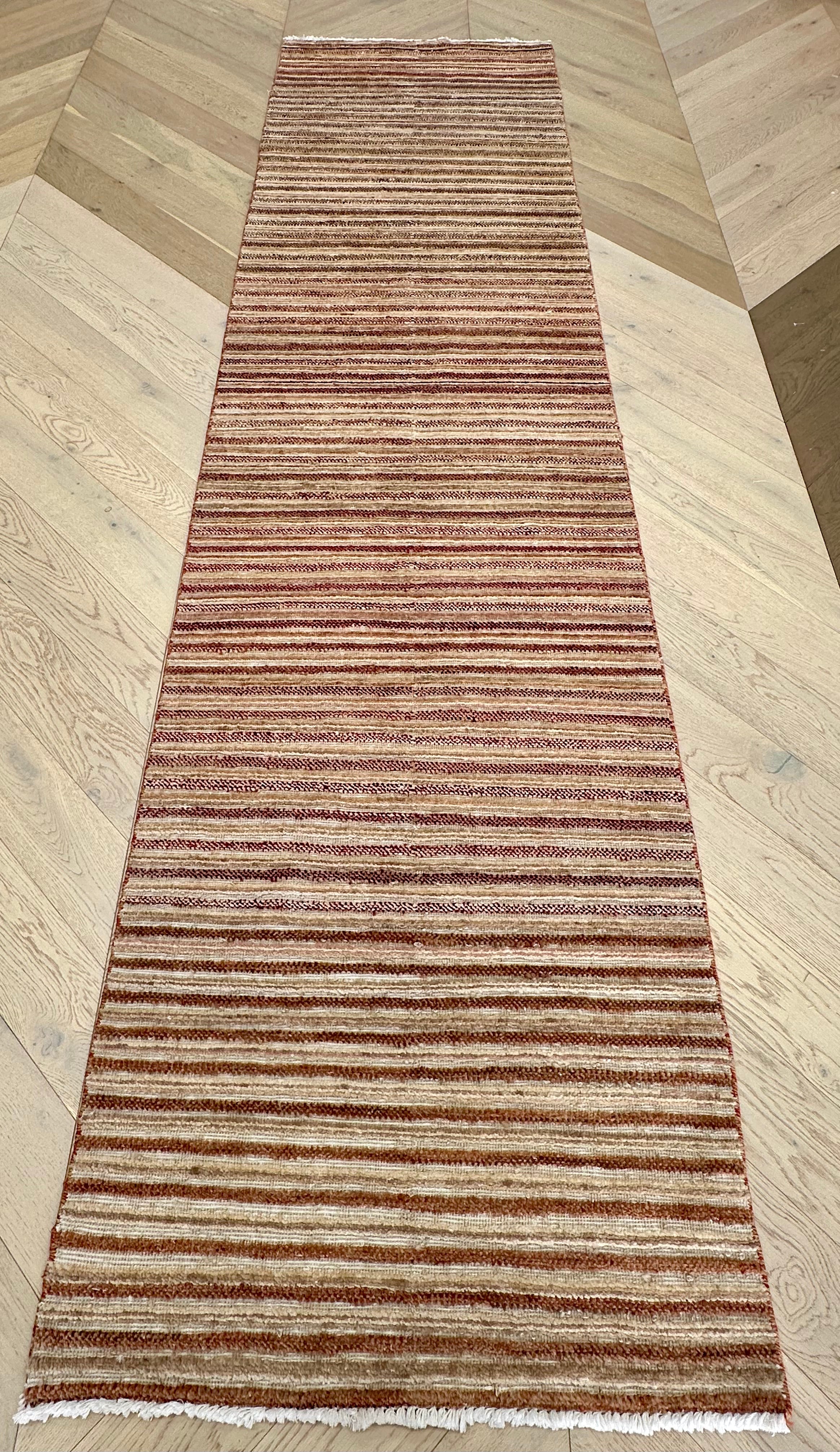 Handmade Gaba rug-runner 315 x79 cm
