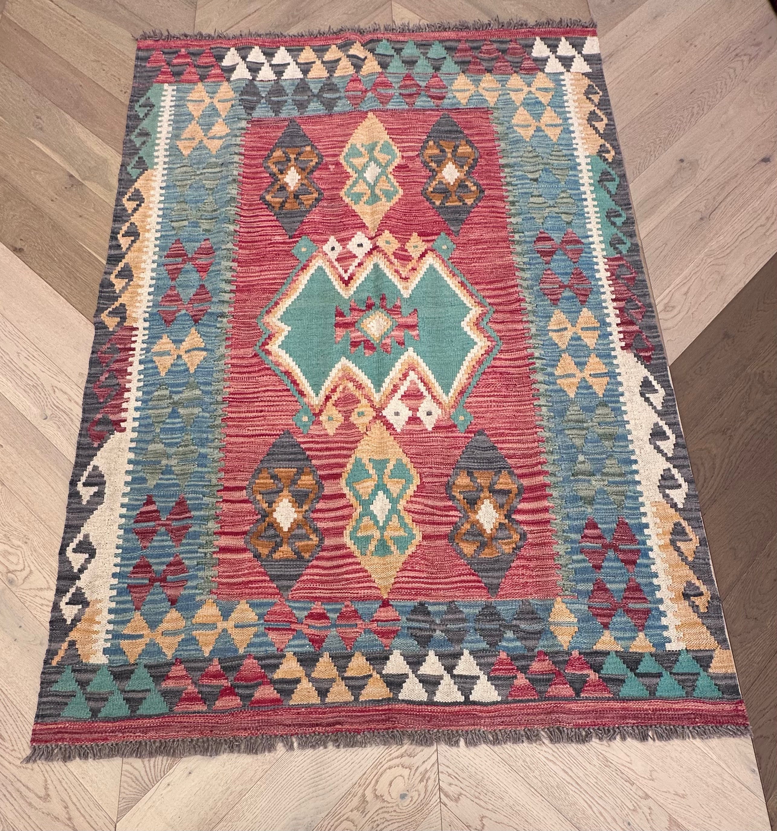 Chobi Afghan Handmade — 1.84 x 1.25