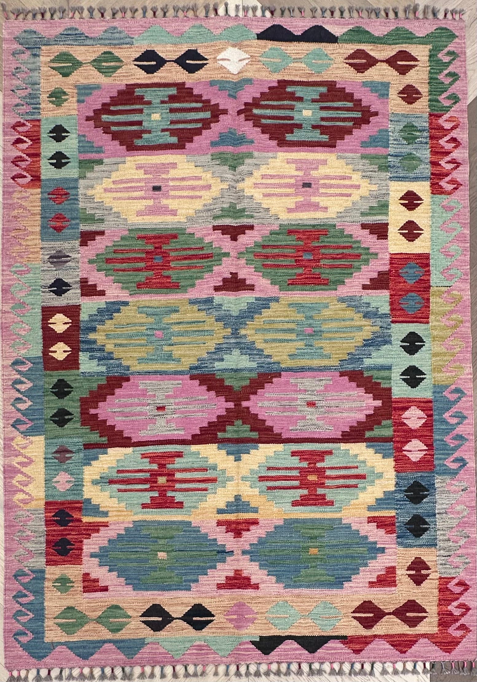 Chobi Afghan Handmade — 2.03 x 1.45