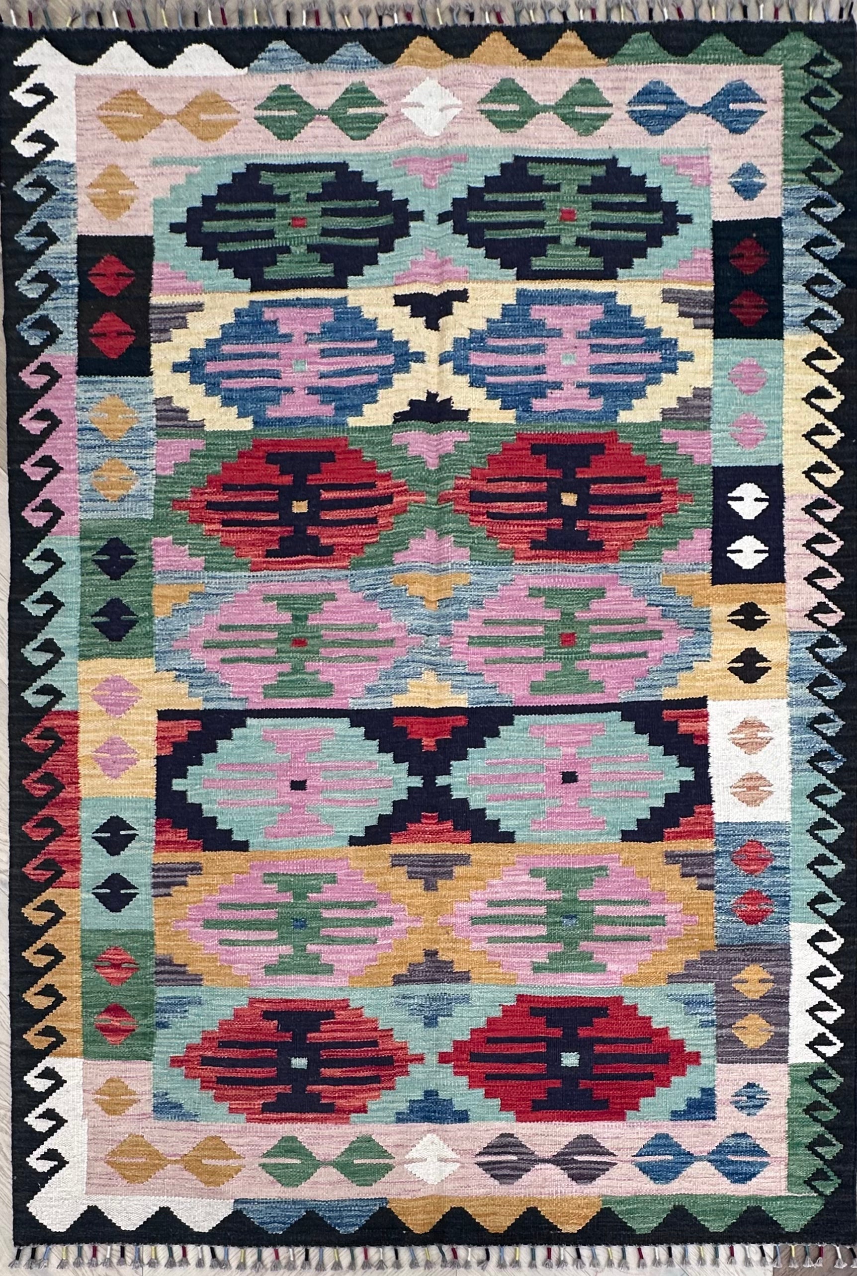 Chobi Afghan Handmade — 2.03 x 1.46