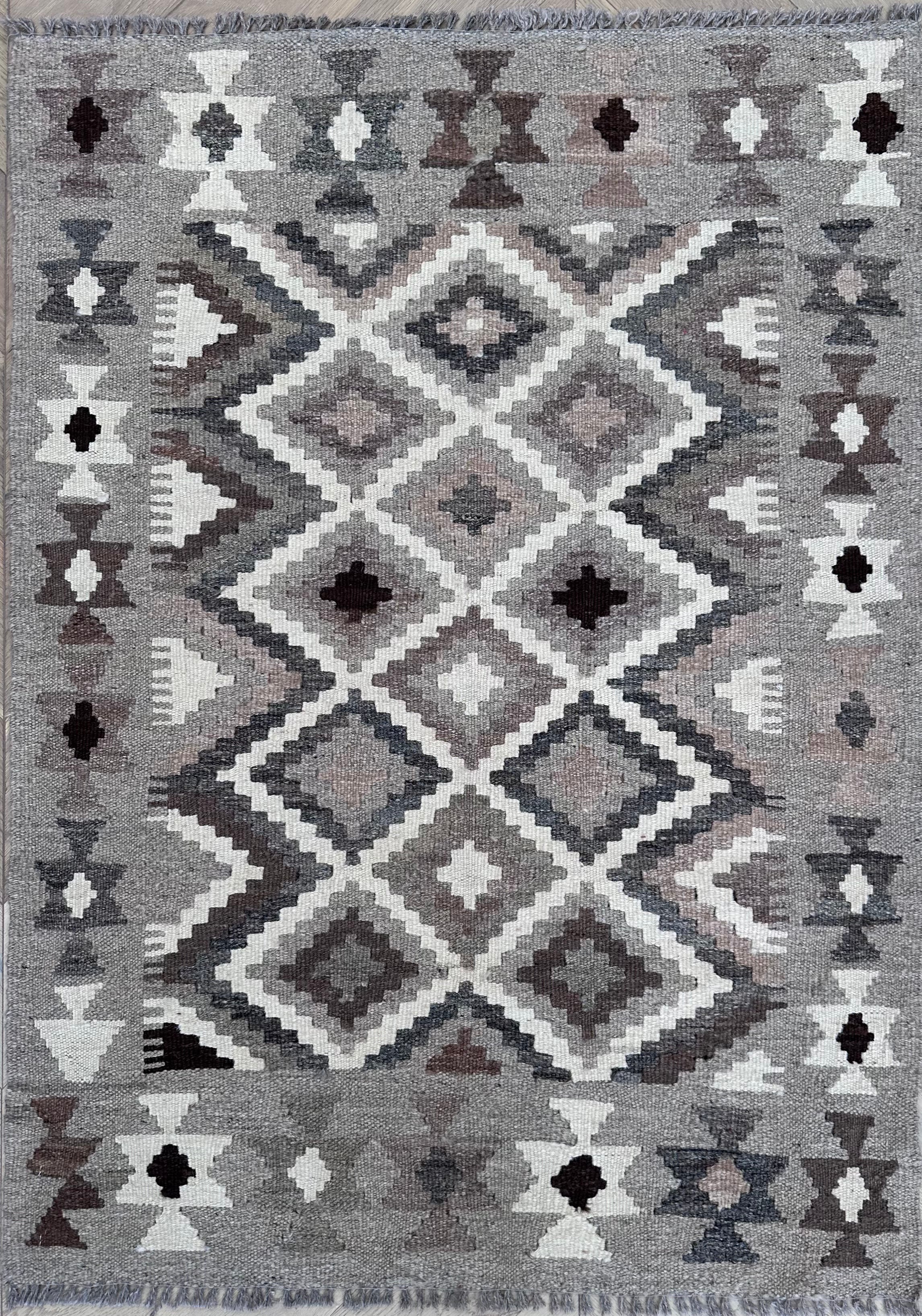 Chobi Afghan Handmade — 1.21 x 0.87