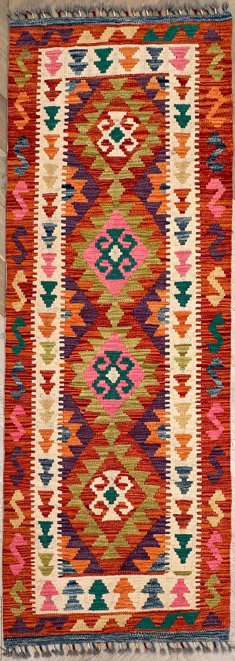 Chobi Afghan Handmade — 1.98 x 0.70
