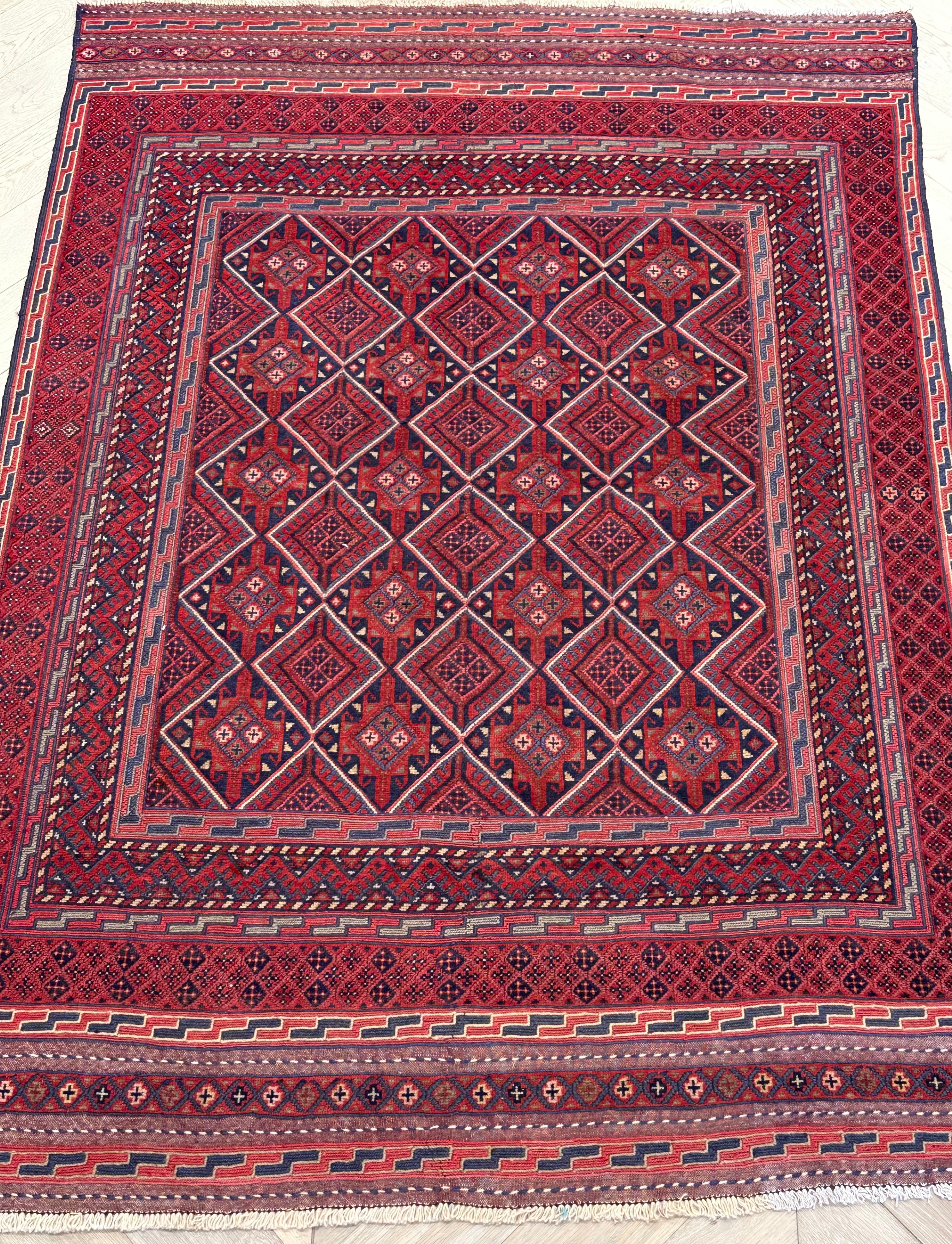 Yellow Handmade Herati Sumak Rug | — 2.00 x 1.40