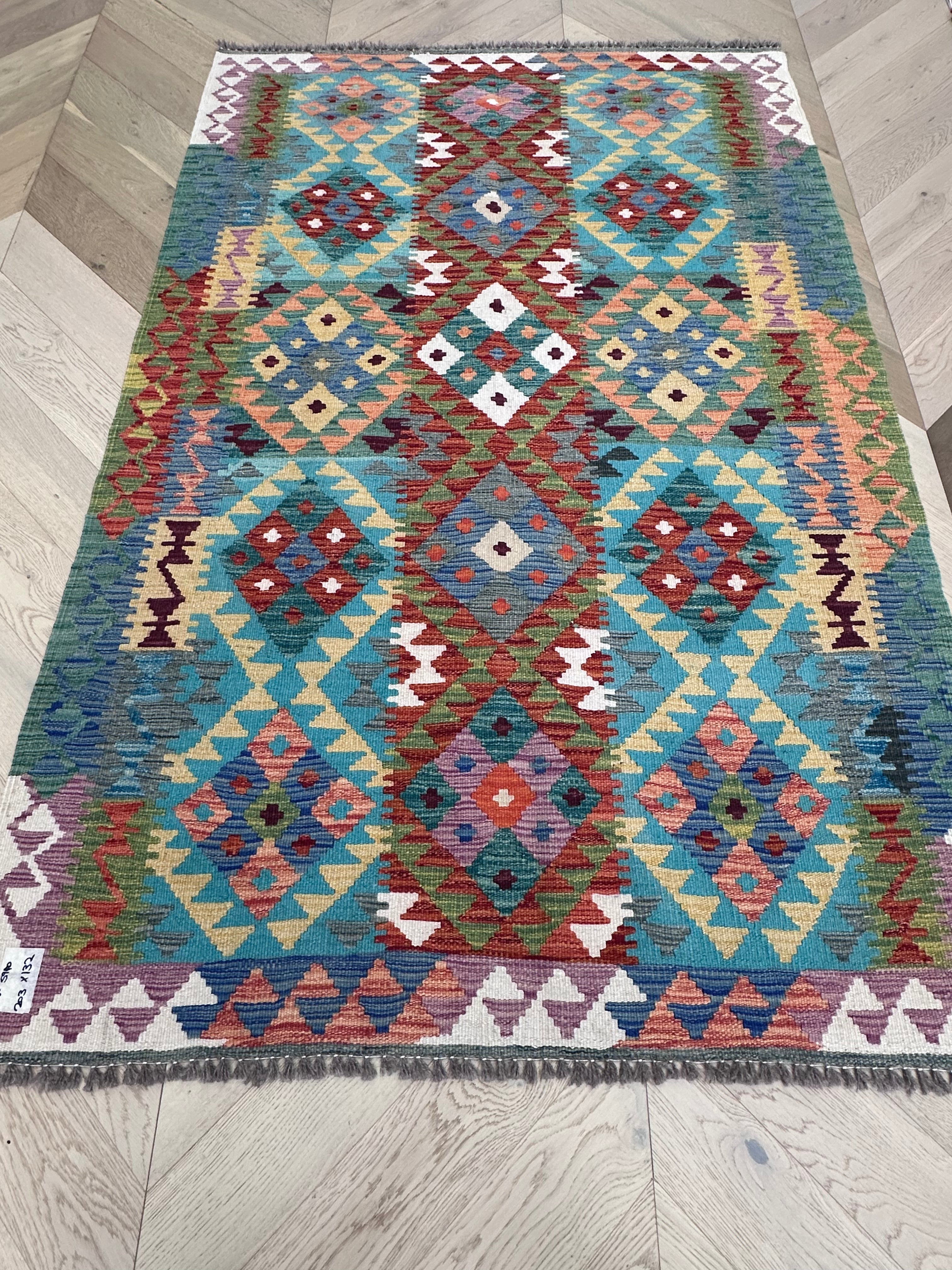Chobi Afghan Handmade — 2.03 x 1.32
