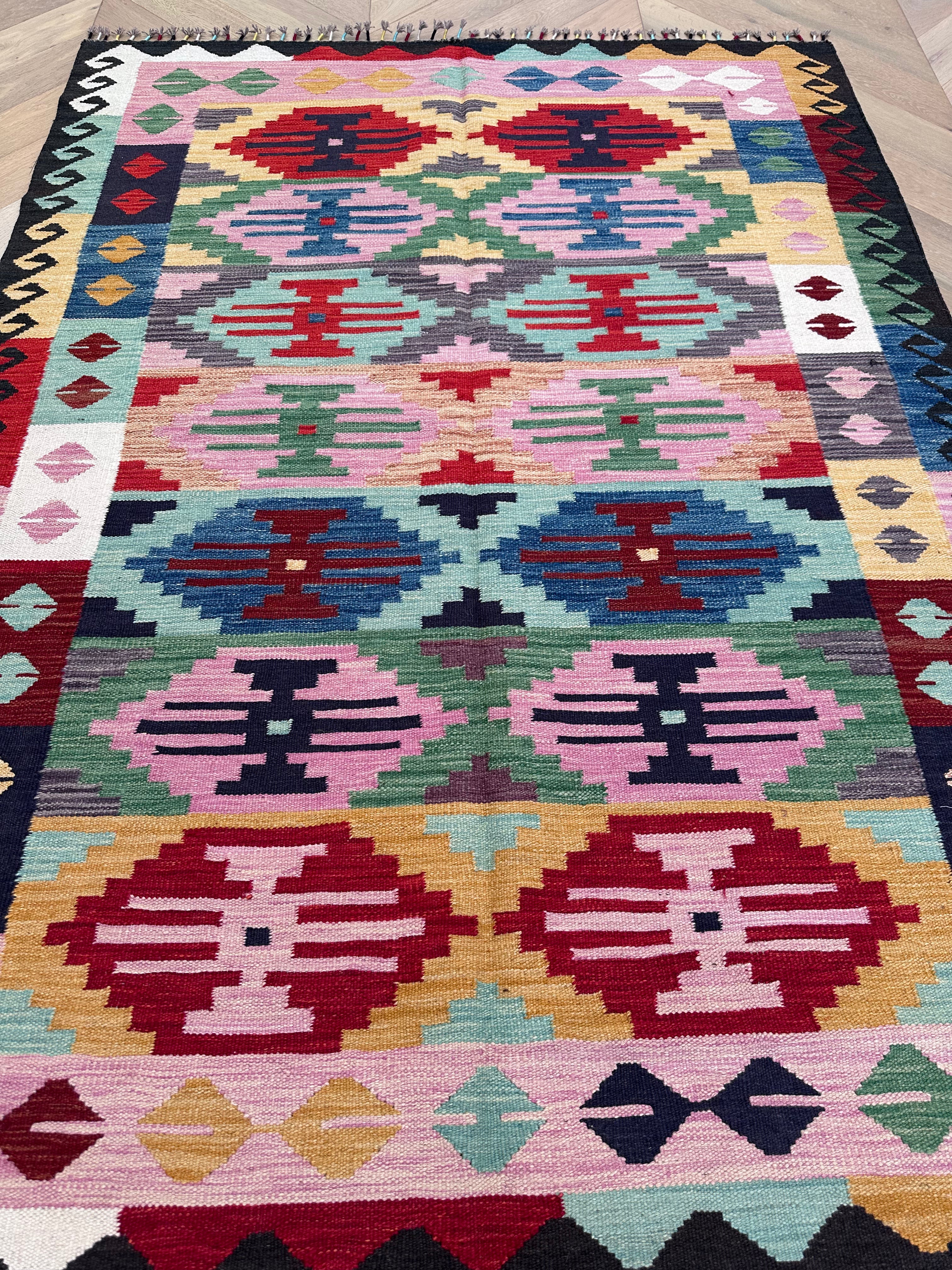 Chobi Afghan Handmade — 2.01 x 1.47