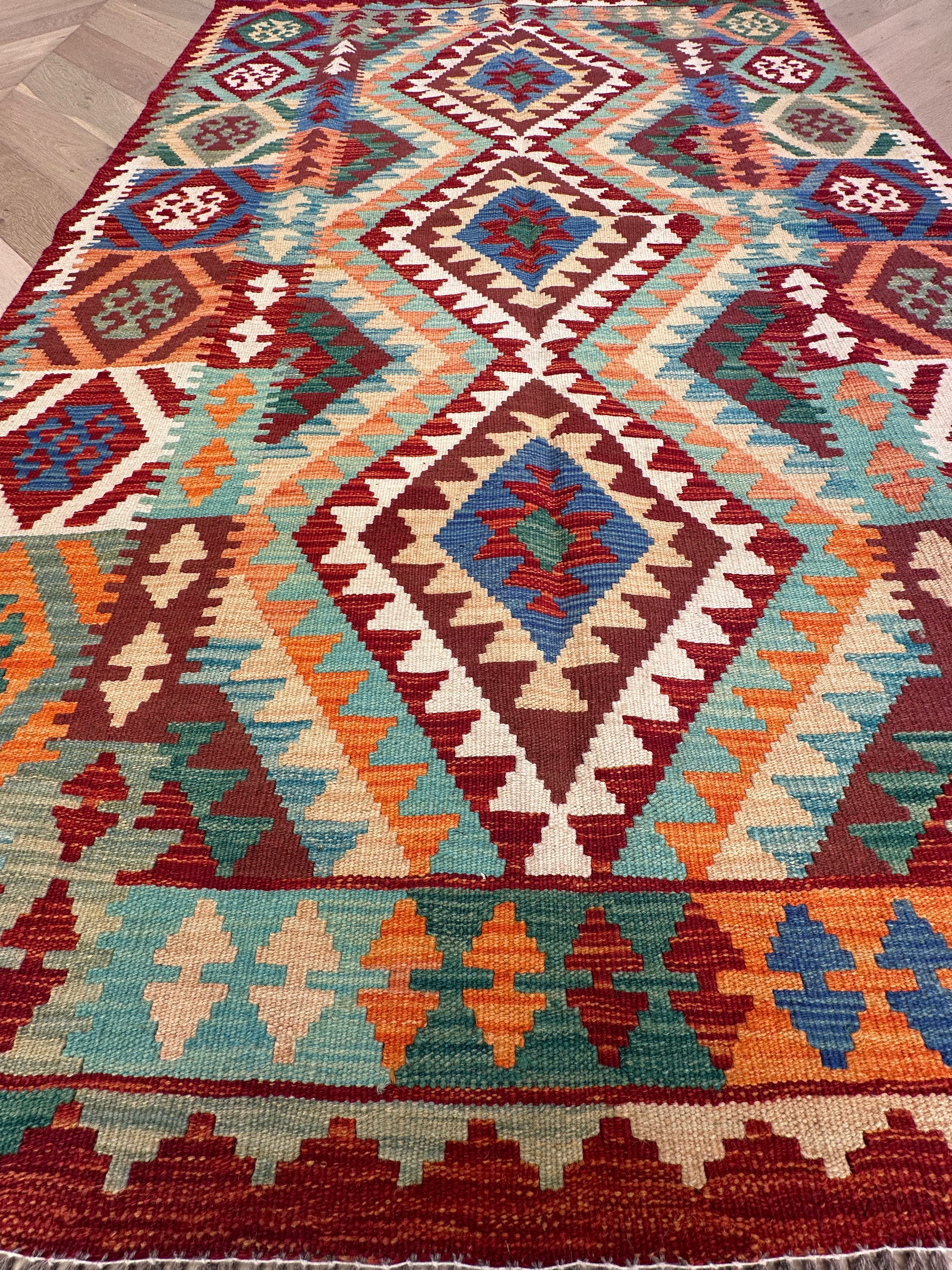 Chobi Afghan Handmade — 2.04 x 1.35