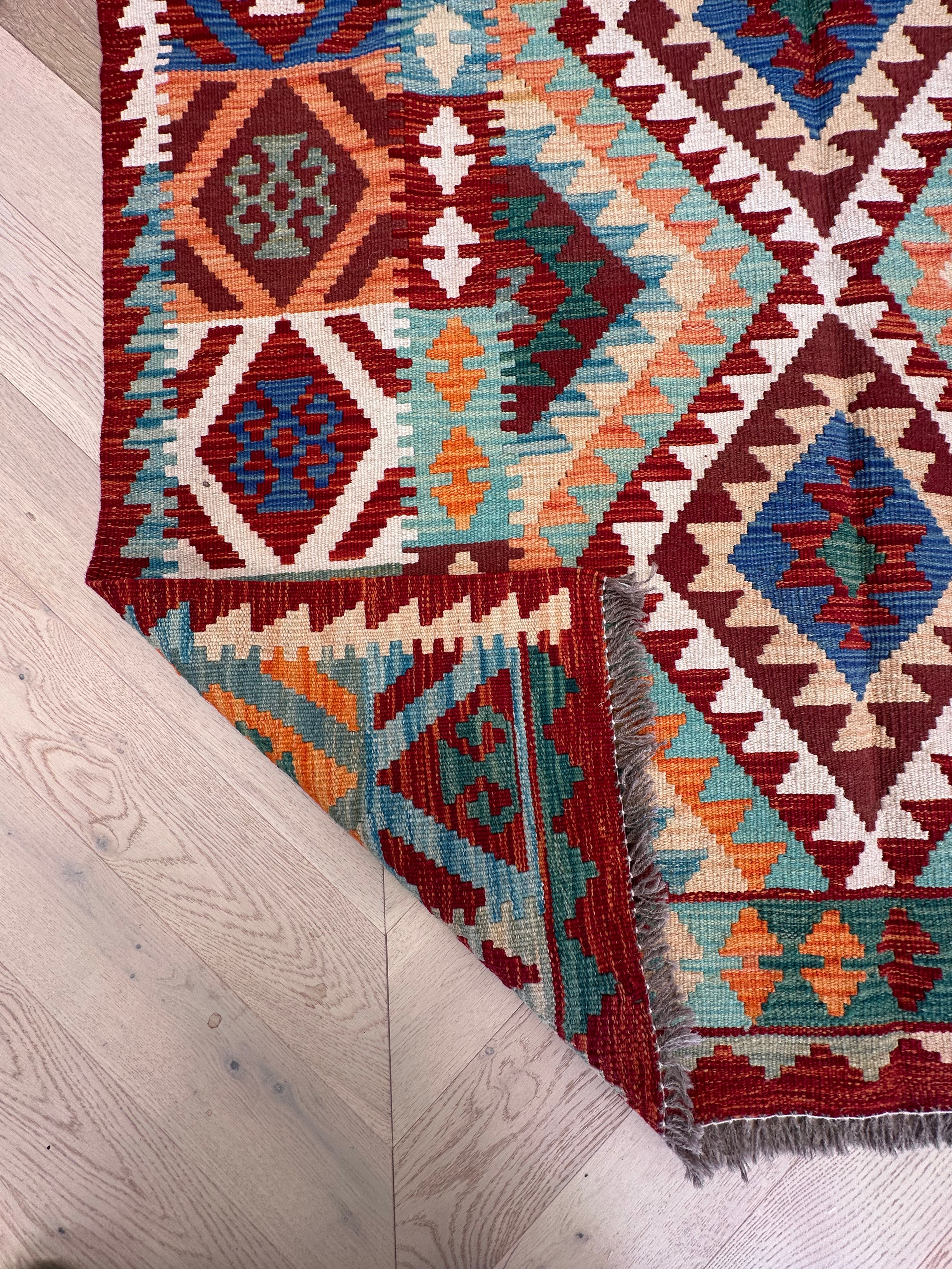 Chobi Afghan Handmade — 2.04 x 1.35