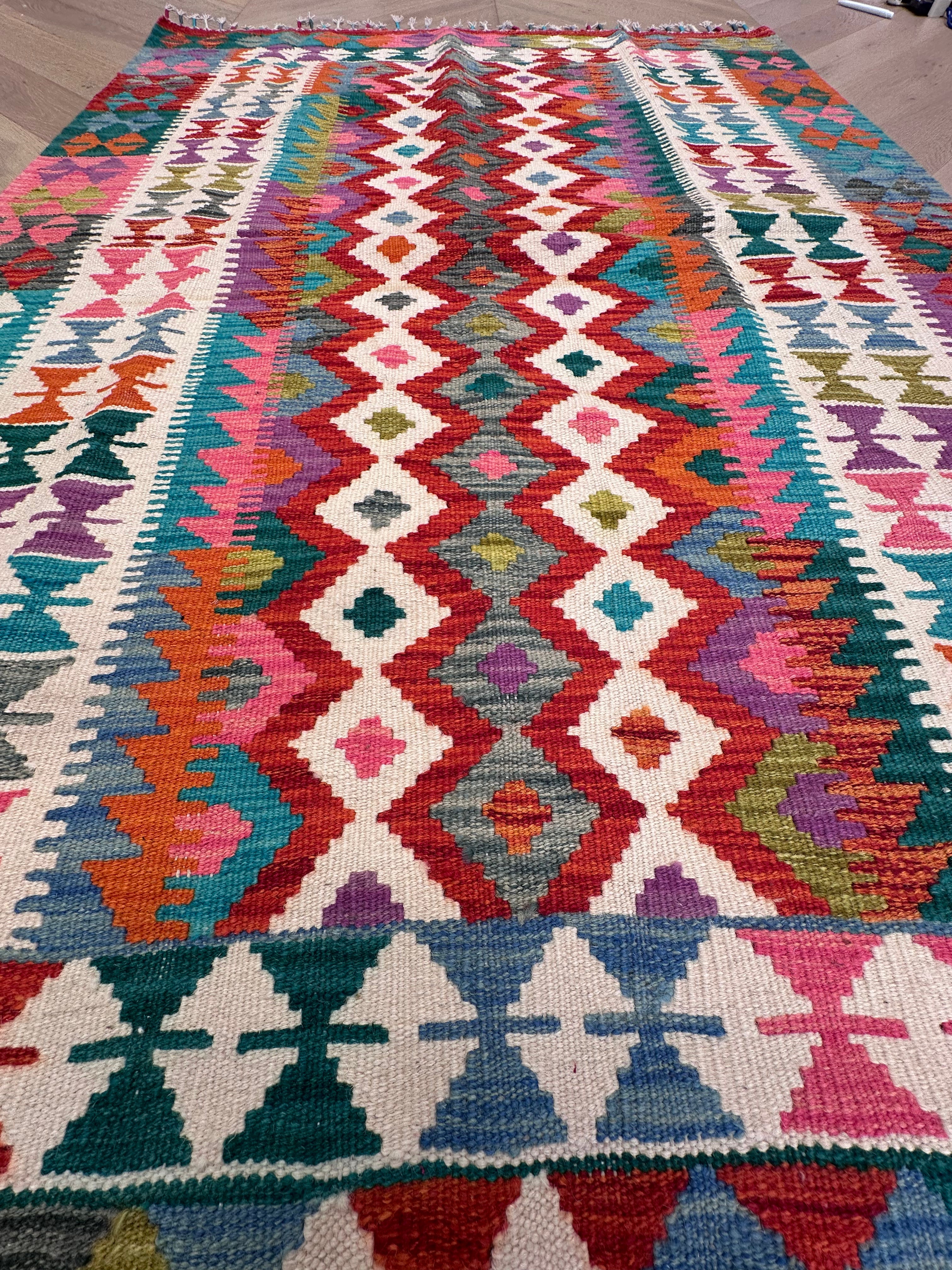Chobi Afghan Handmade — 1.76 x 1.23