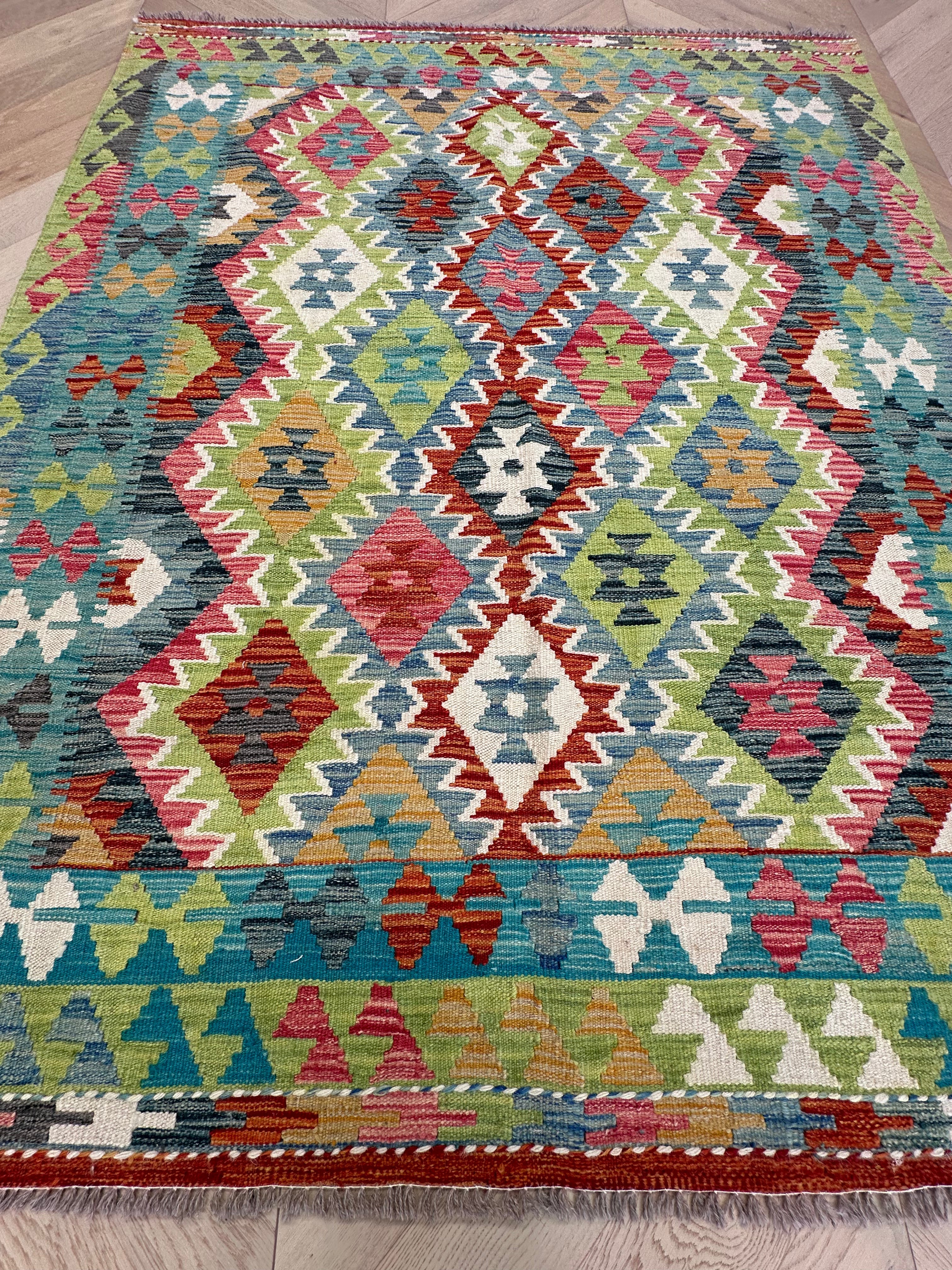 Chobi Afghan Handmade — 1.97 x 1.58