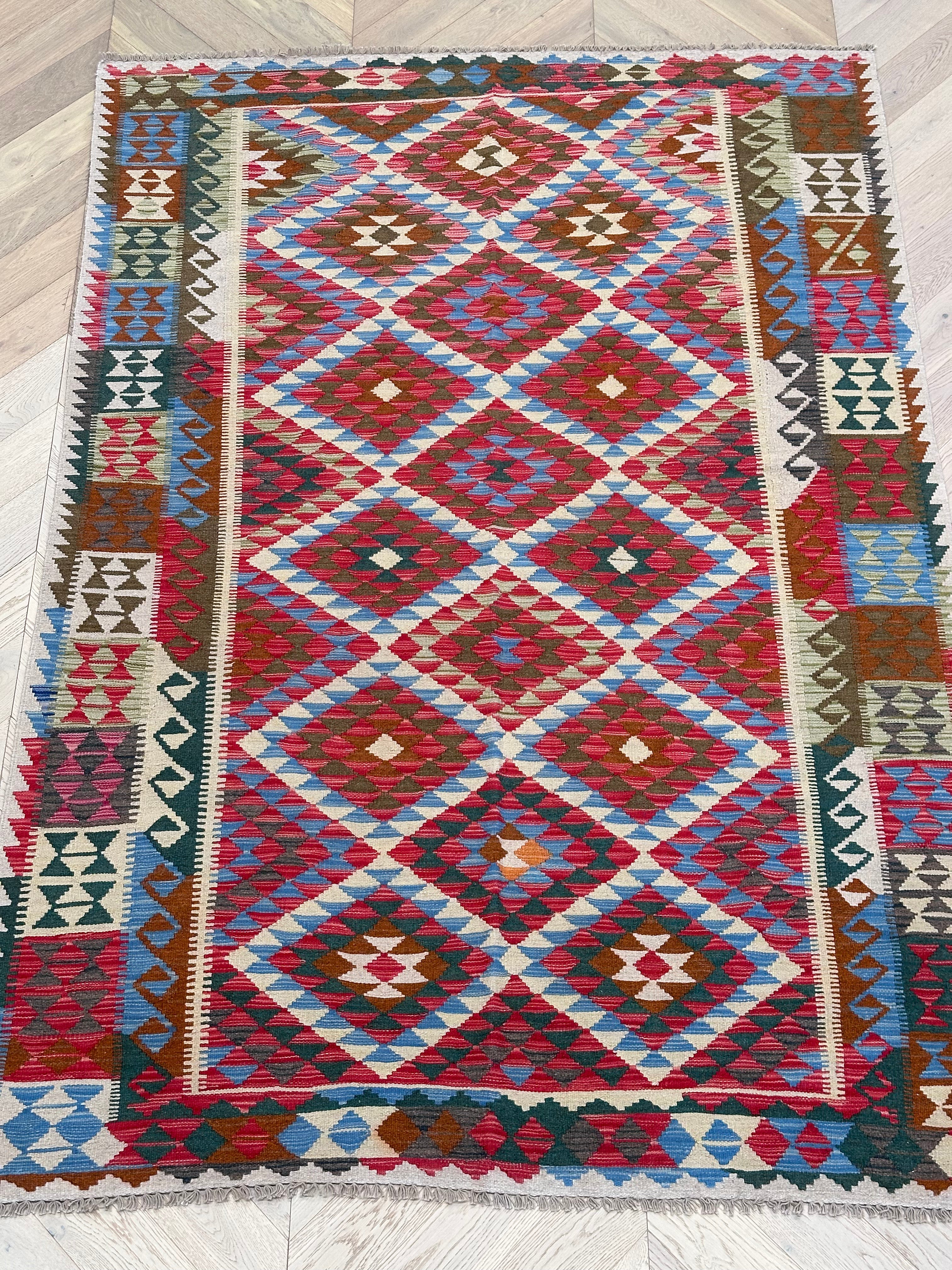 Chobi Afghan Handmade — 2.55 x 1.75