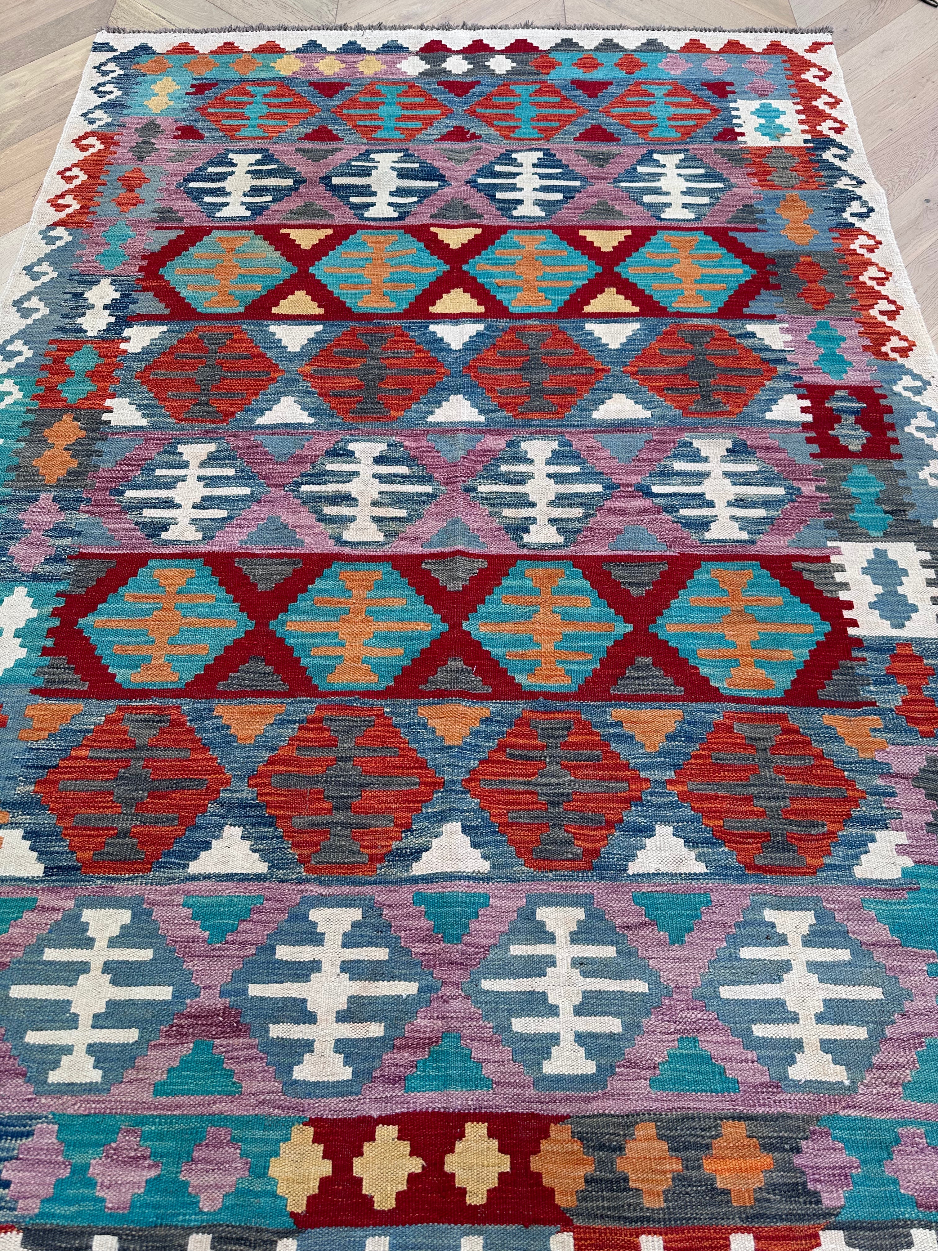 Chobi Afghan Handmade — 2.48 x 1.70