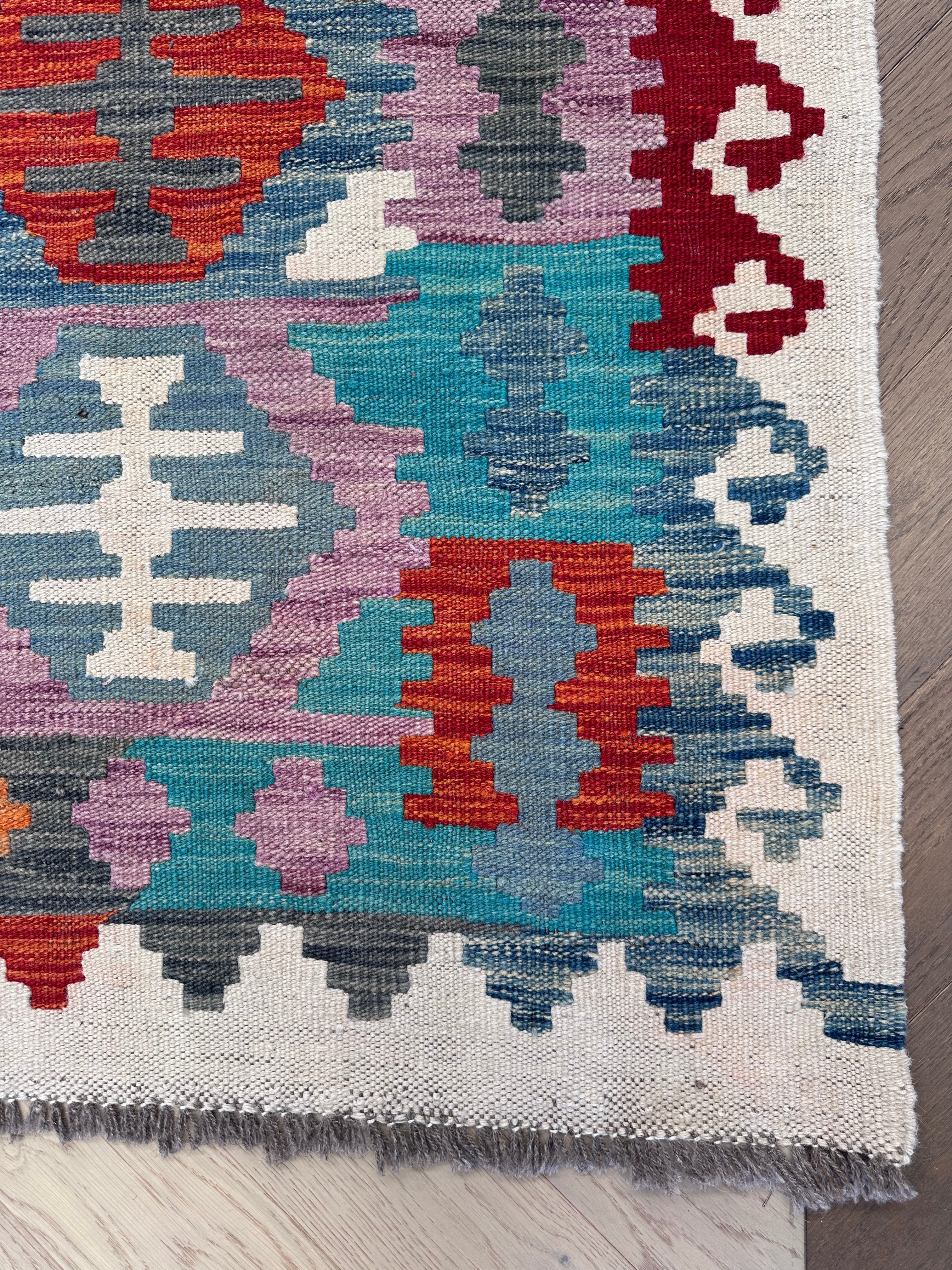 Chobi Afghan Handmade — 2.48 x 1.70