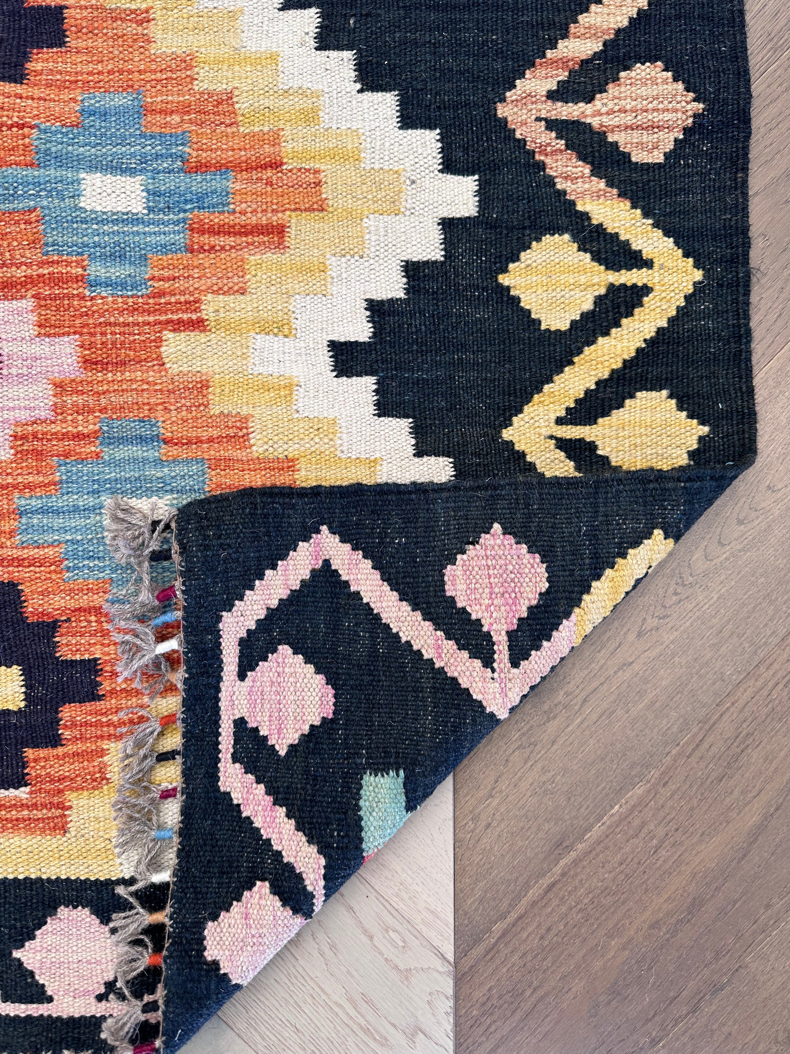 Chobi Afghan Handmade — 2.45 x 1.24