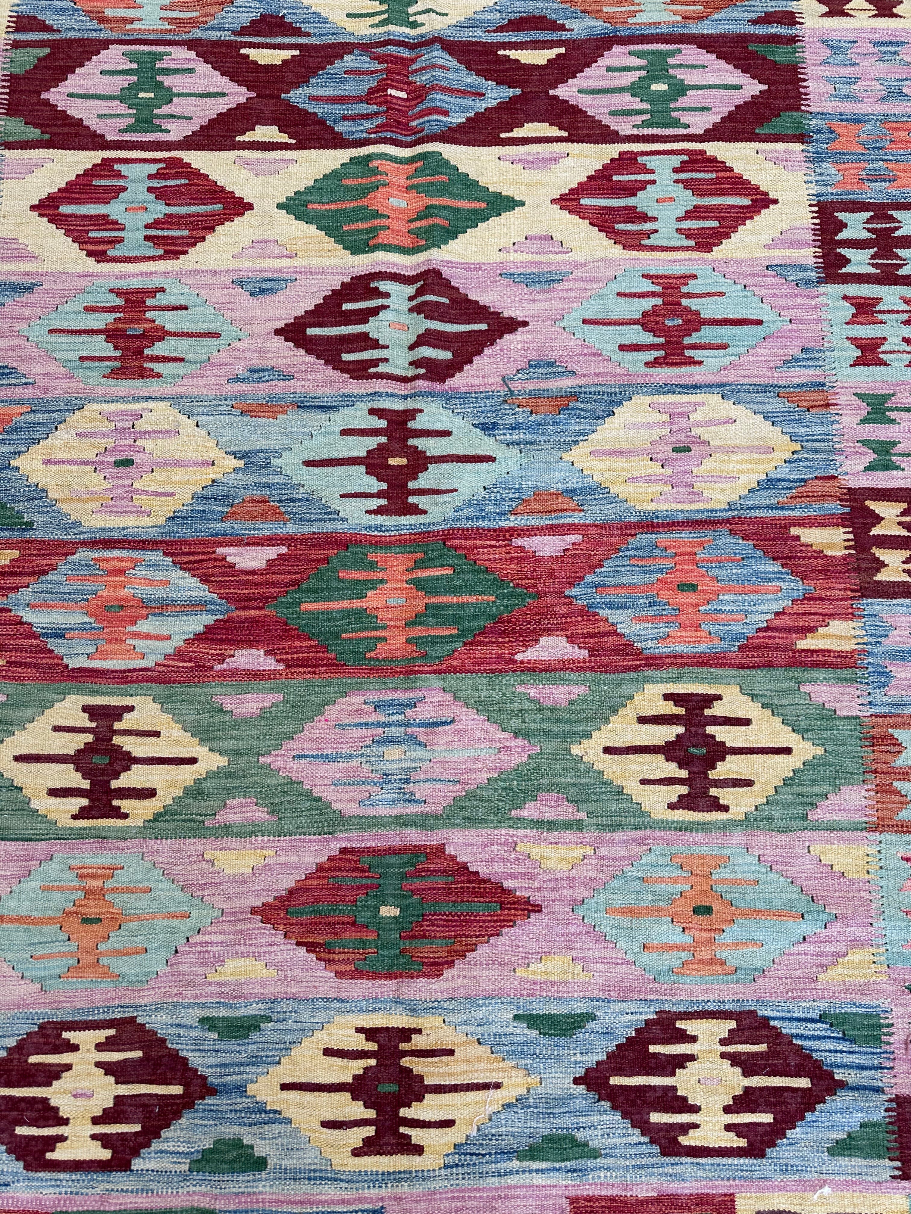 Chobi Afghan Handmade — 2.93 x 1.74