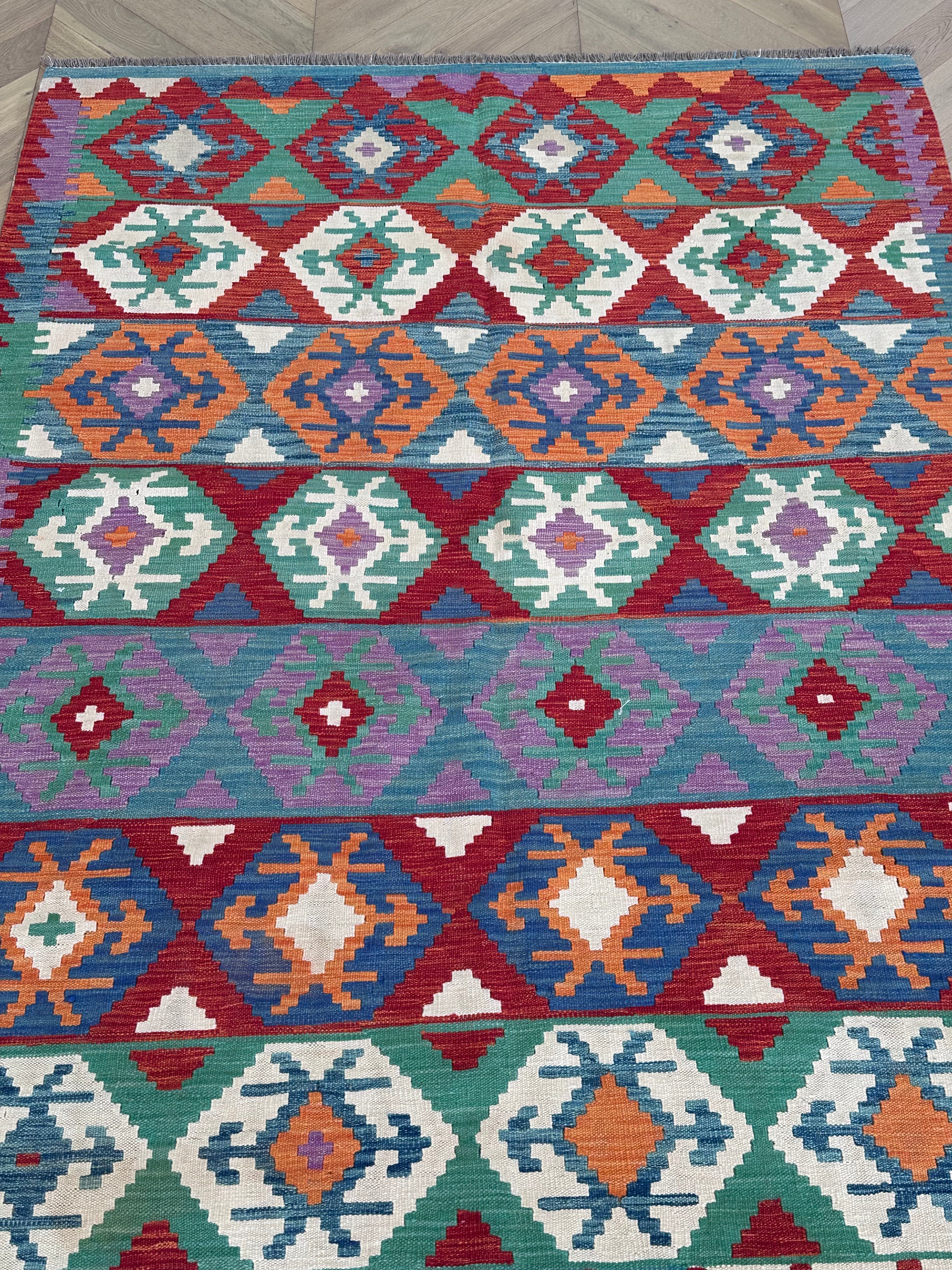 Chobi Afghan Handmade — 2.45 x 1.79