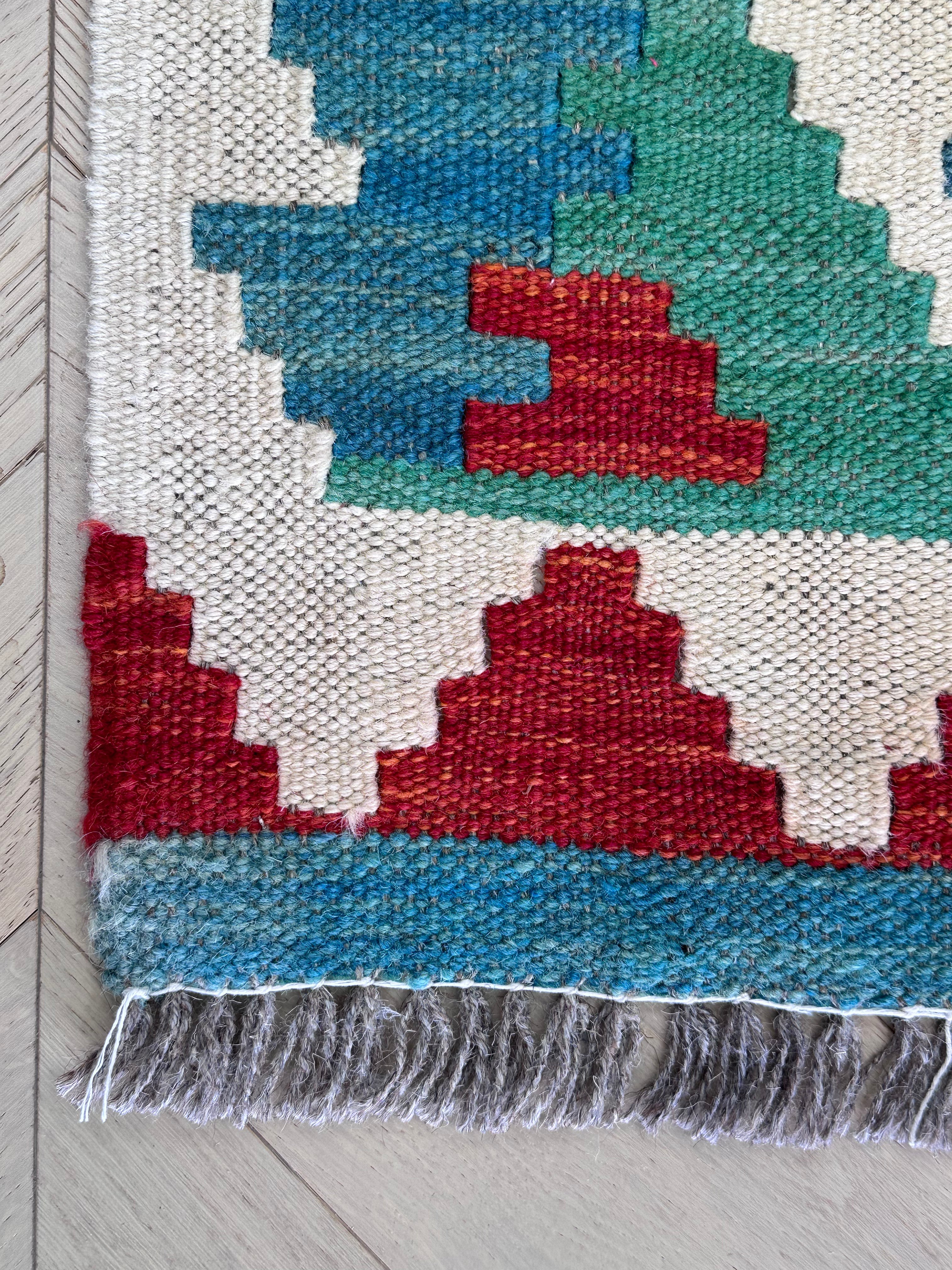 Chobi Afghan Handmade — 2.45 x 1.79