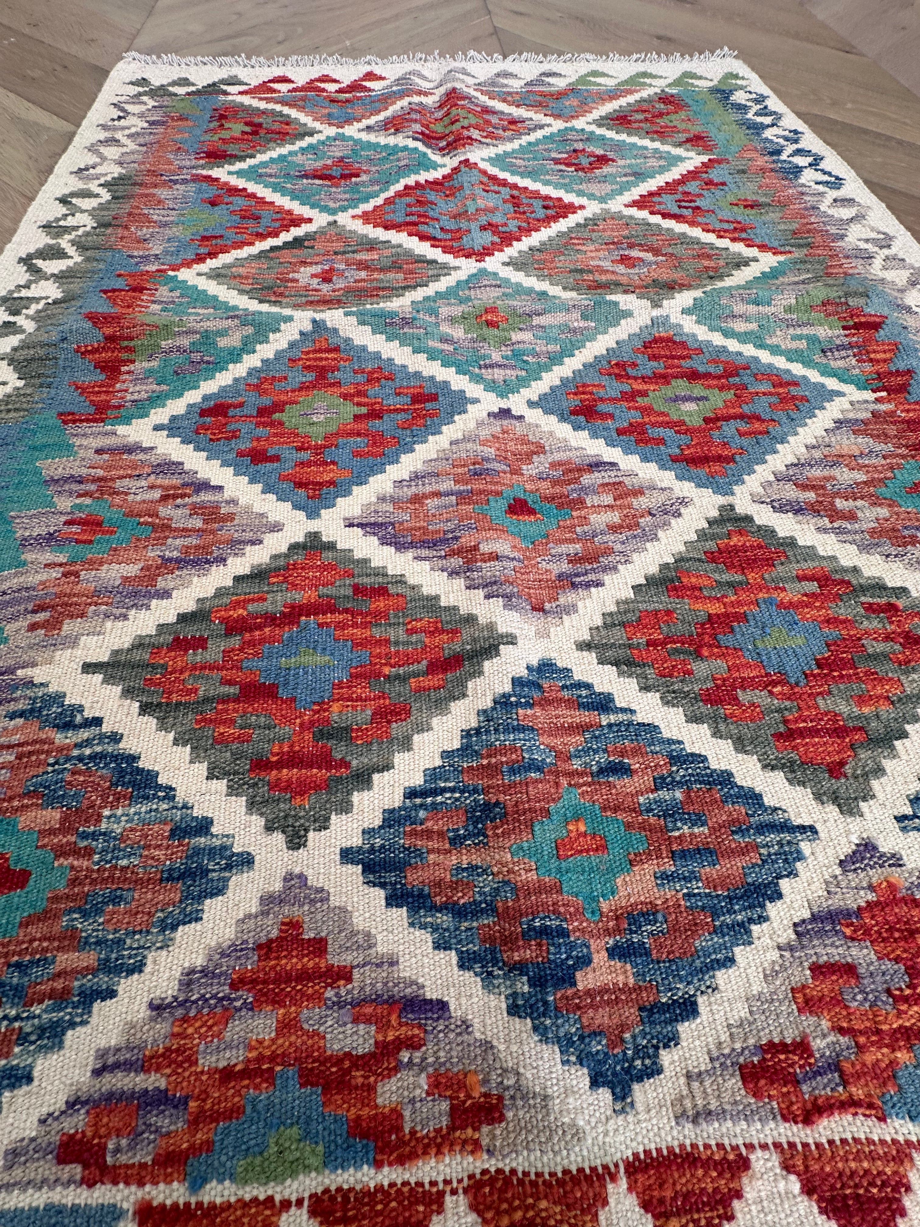 Chobi Afghan Handmade — 1.21 x 0.90