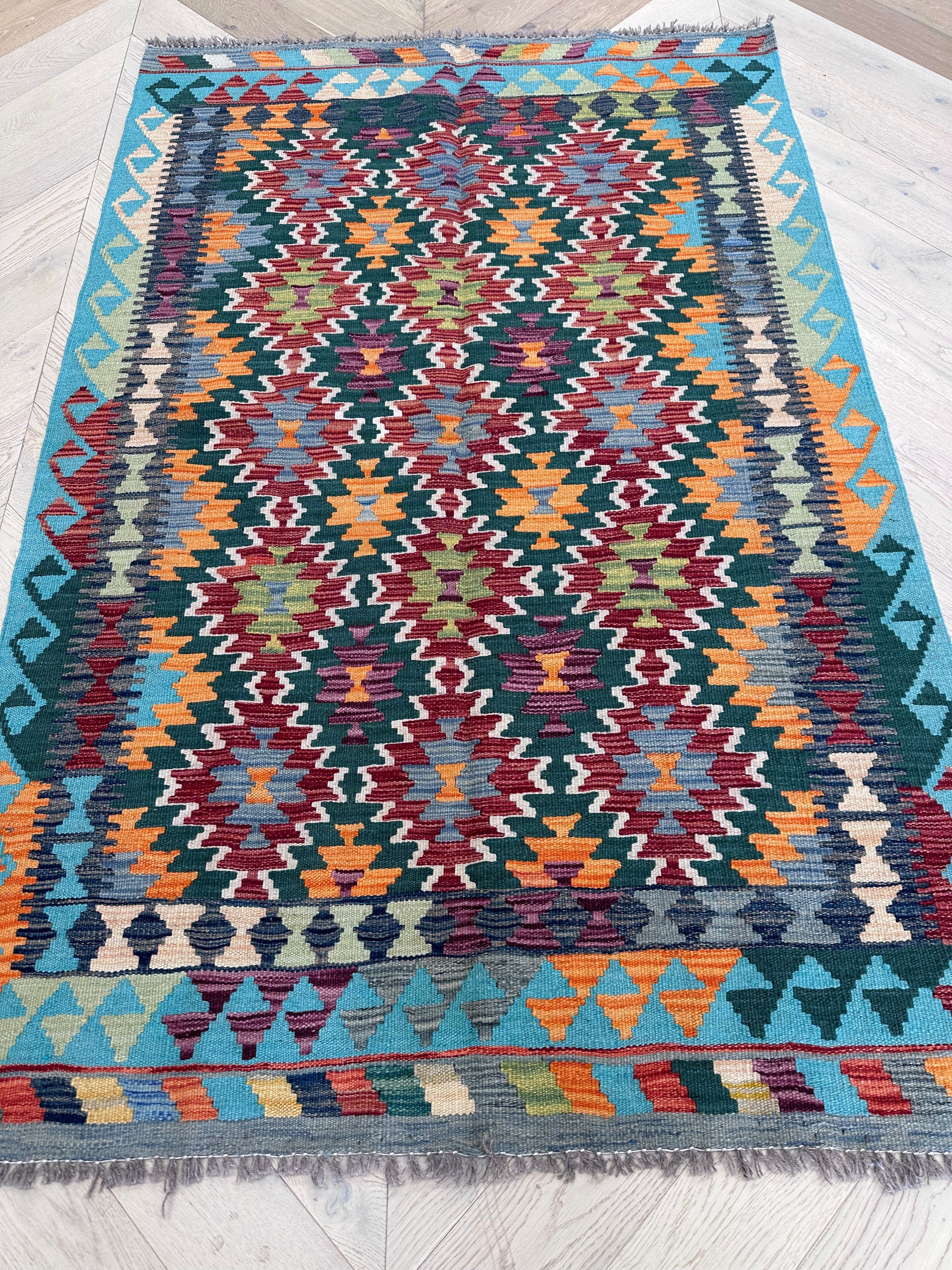 Chobi Afghan Handmade — 1.79 x 1.18
