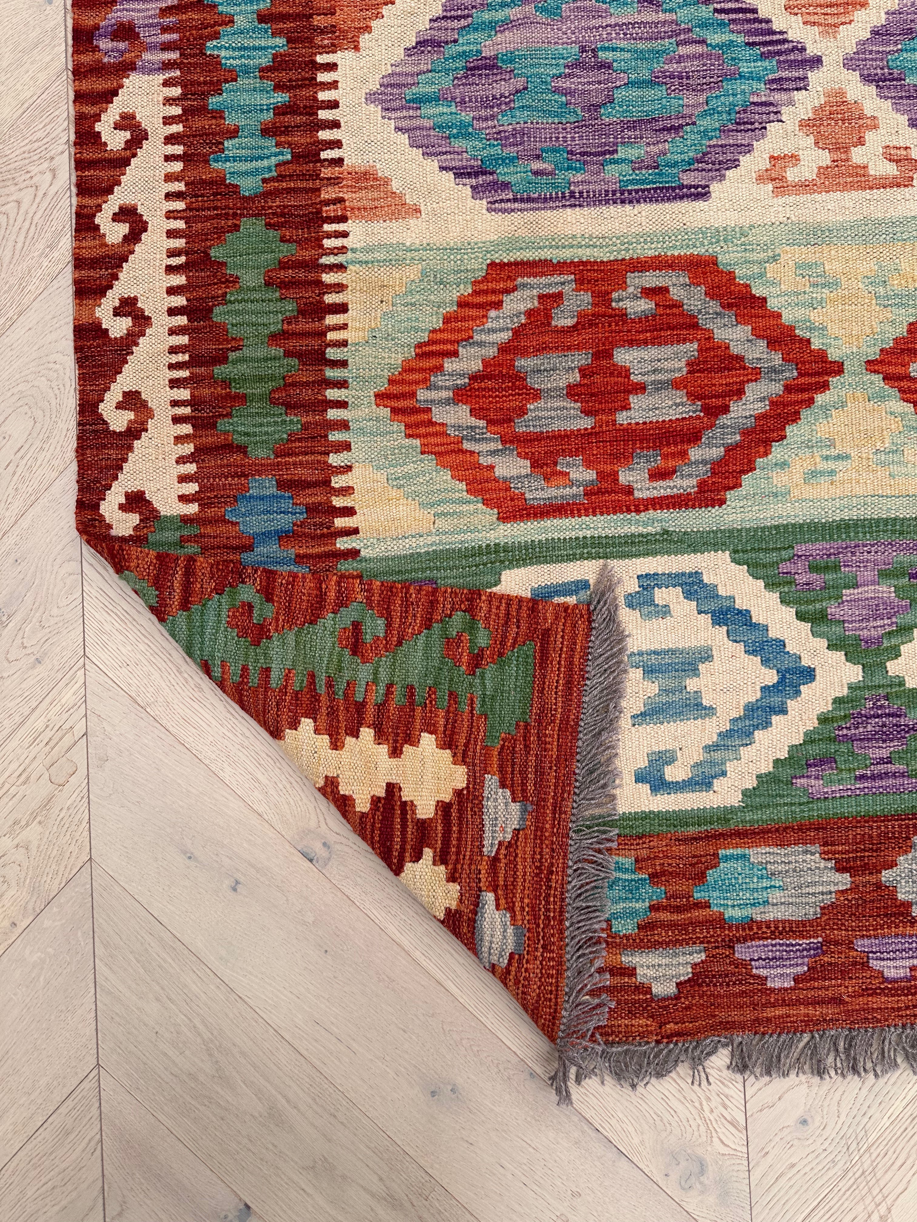 Chobi Afghan Handmade — 2.51 x 1.74