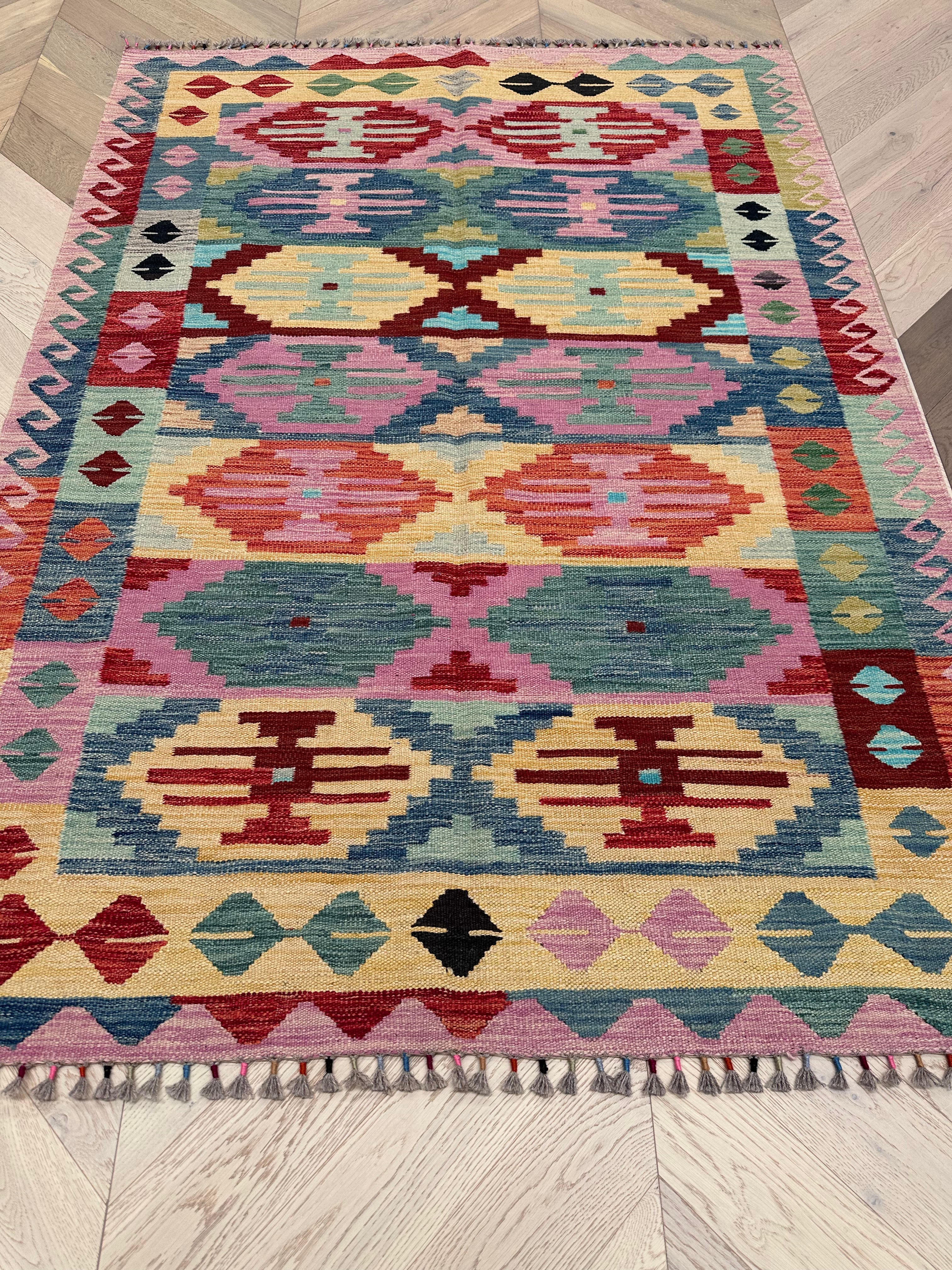 Chobi Afghan Handmade — 2.02 x 1.45