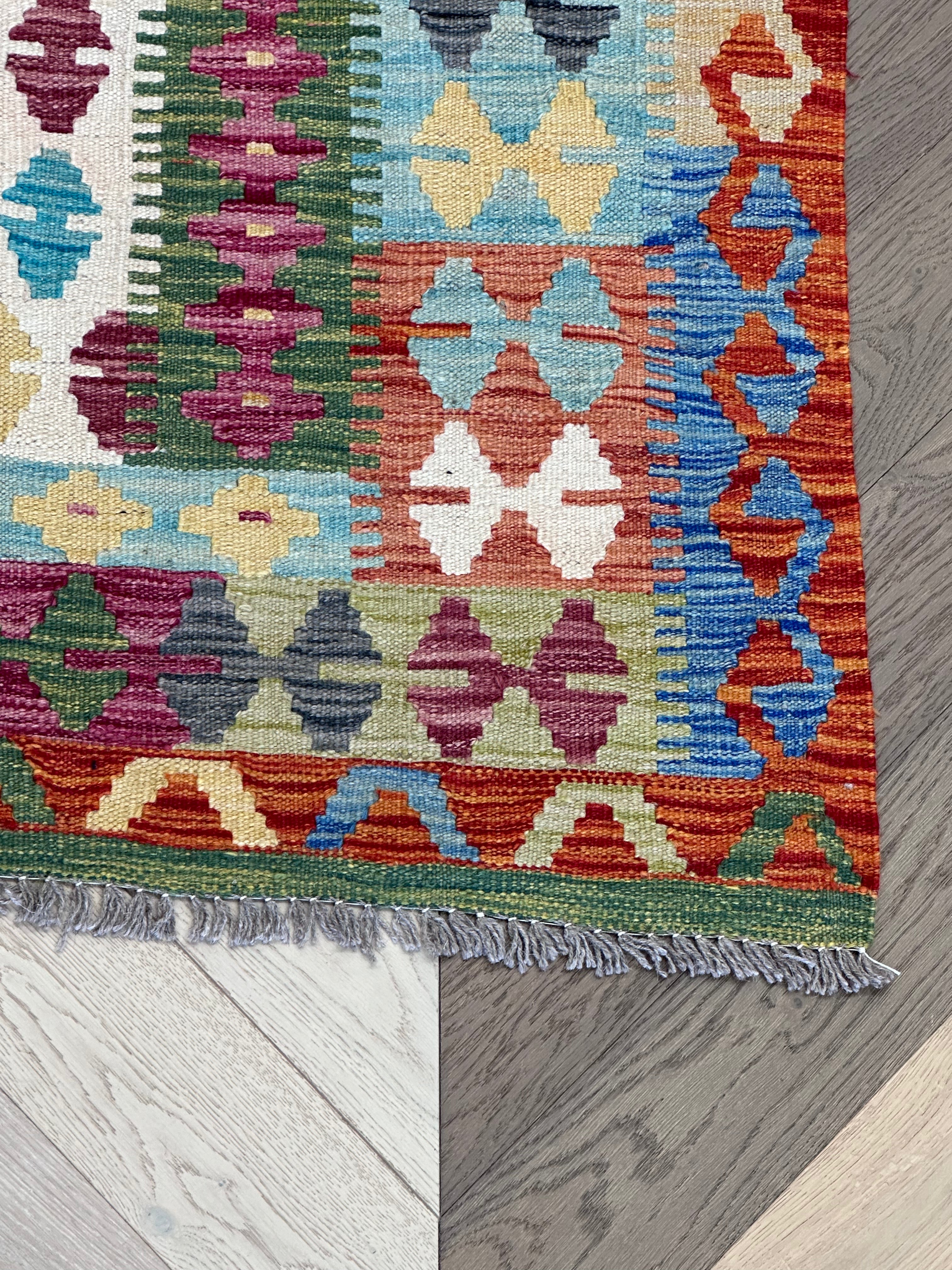 Chobi Afghan Handmade — 2.90 x 2.04