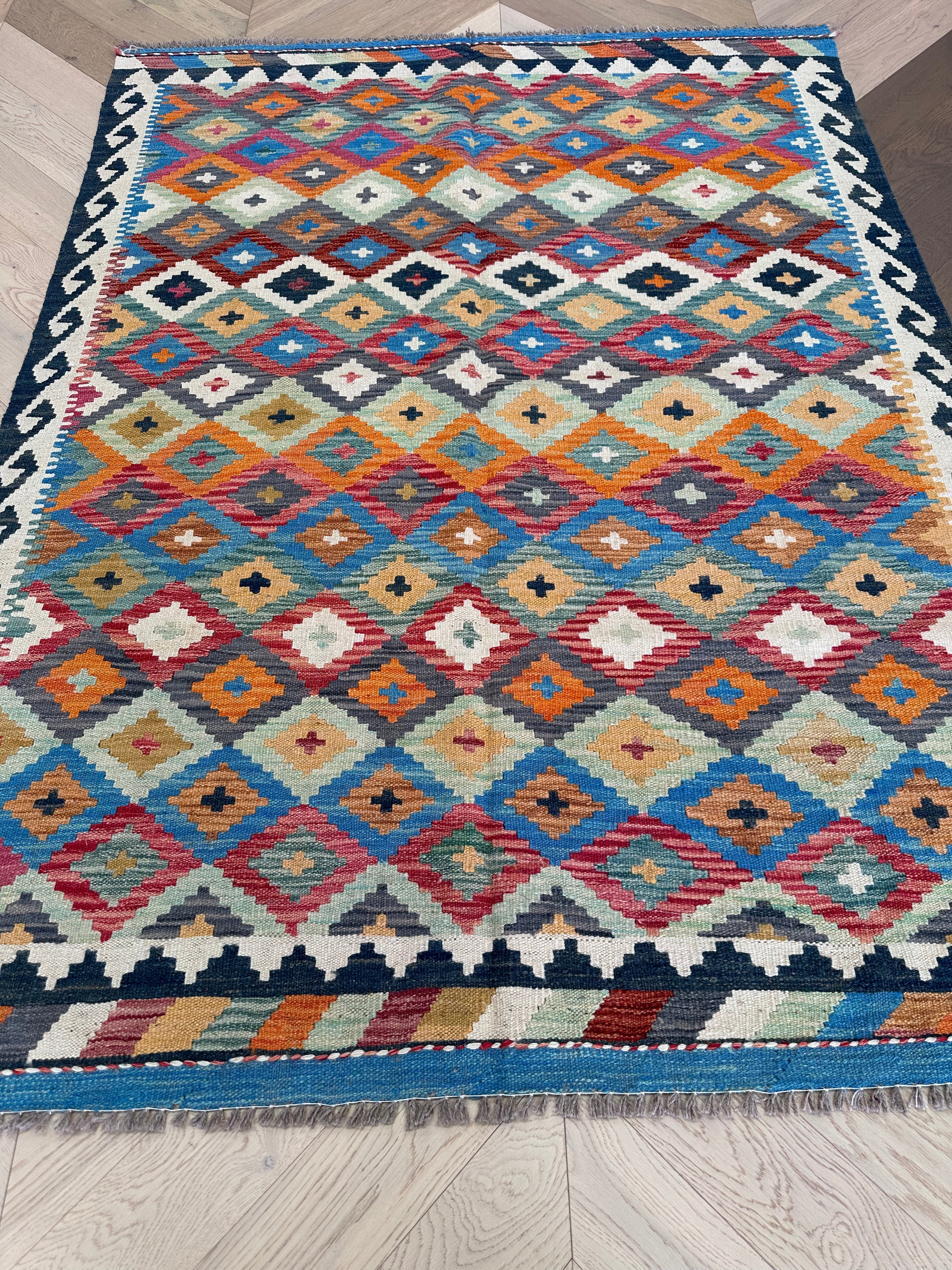 Chobi Afghan Handmade — 2.01 x 1.50