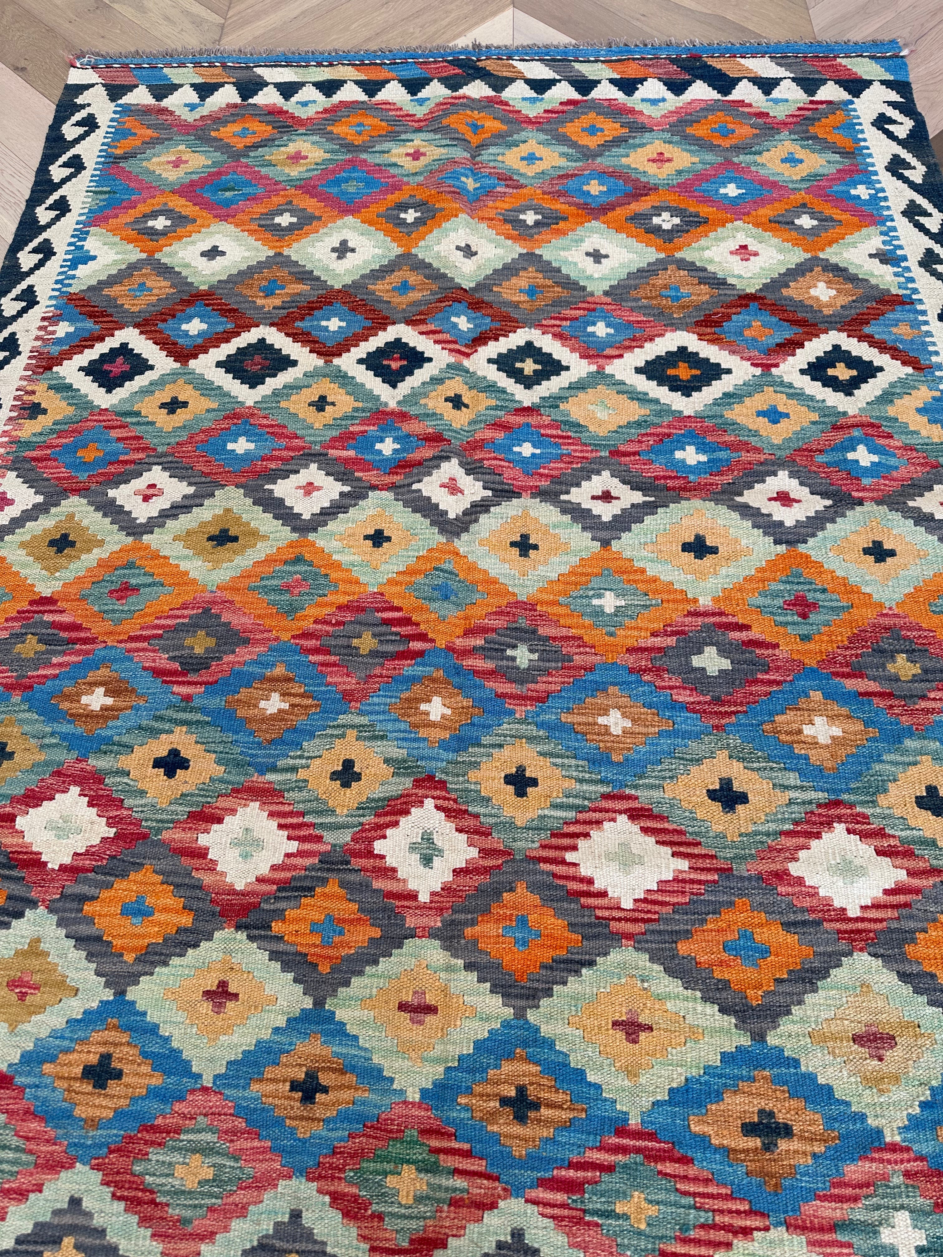 Chobi Afghan Handmade — 2.01 x 1.50
