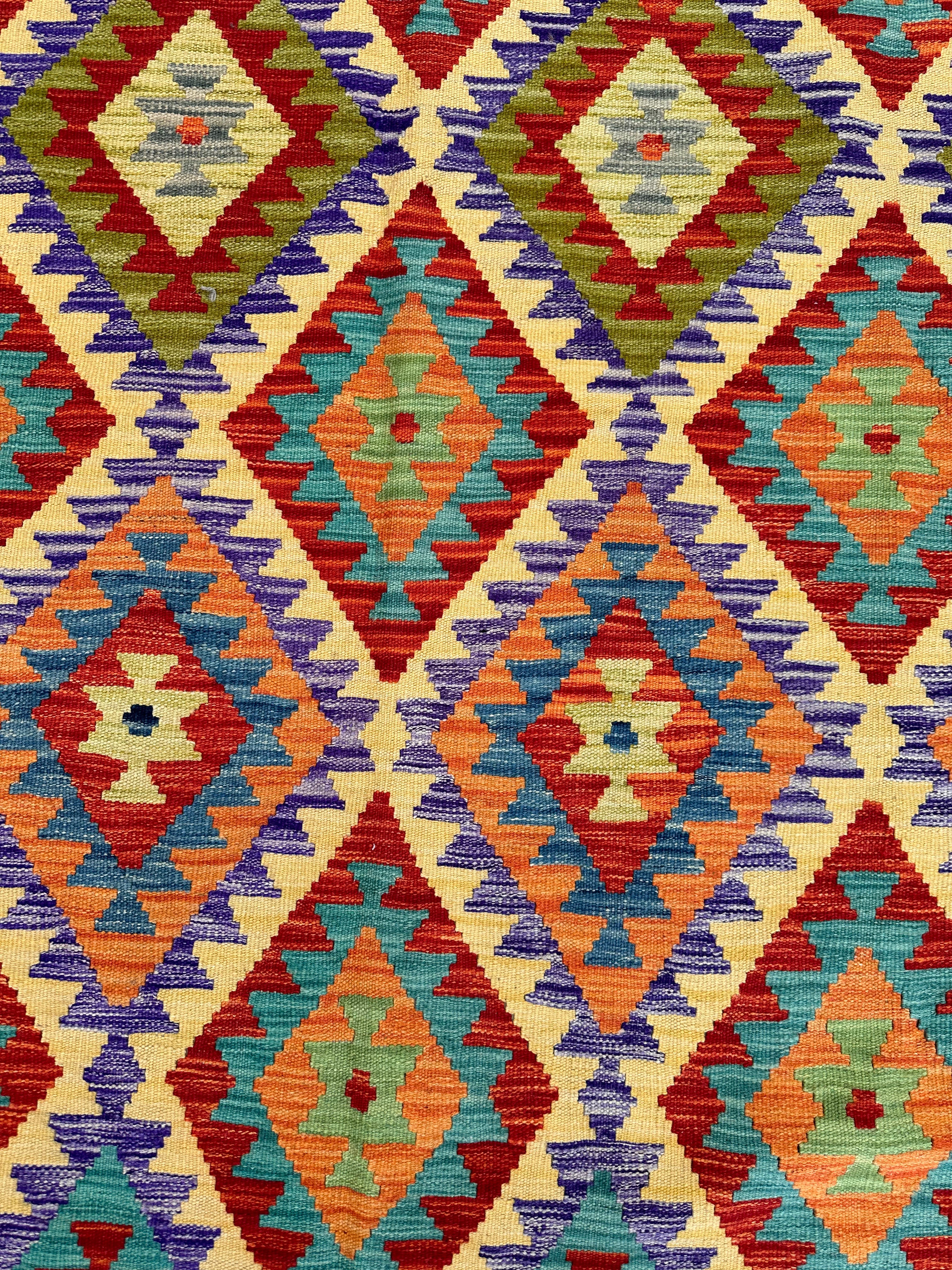 Chobi Afghan Handmade — 2.97 x 2.01